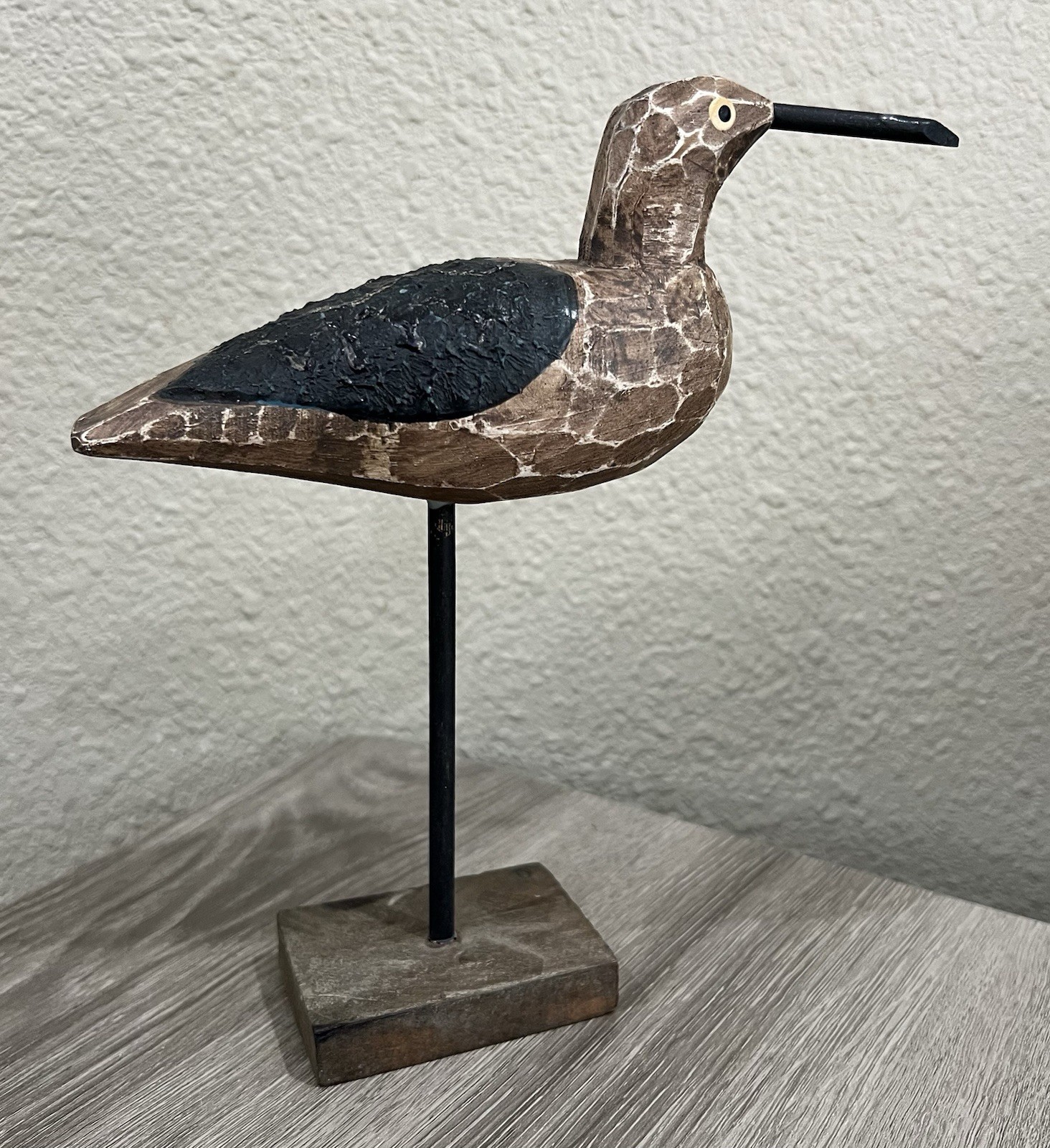 Vintage Shorebird Decoy Hand Carved Original Paint