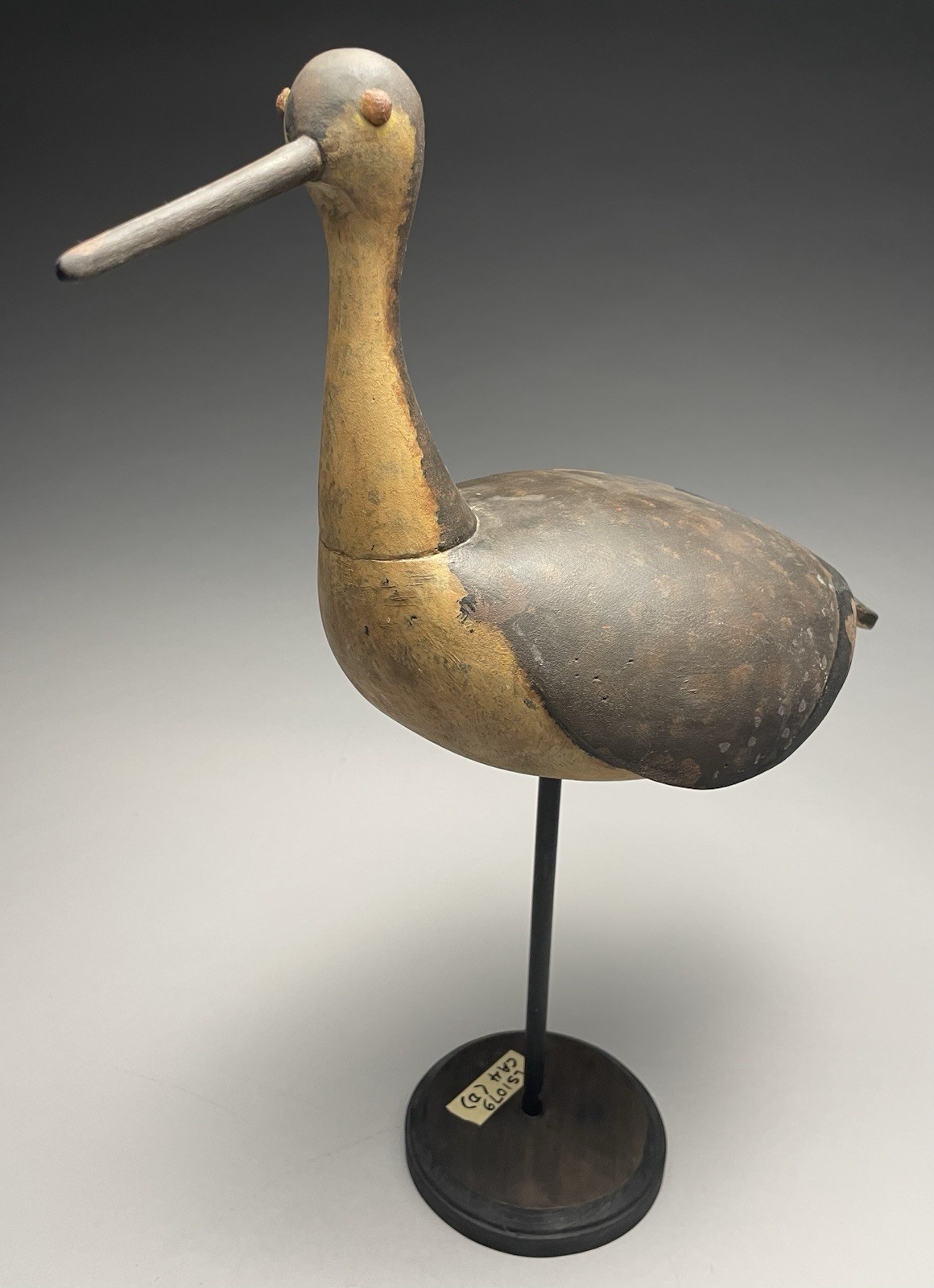 Larry Reader Maryland C. 2011 Yellowlegs Shorebird Folk Art Decoy