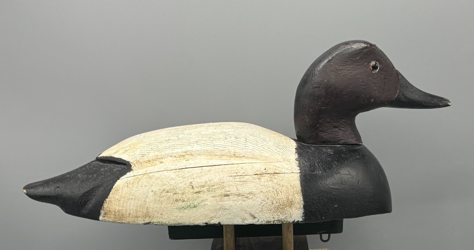 ***UNUSUAL*** CANVASBACK DRAKE ***ORIGINAL PAINT & HEAD TURNING MECHANISM/KEEL*