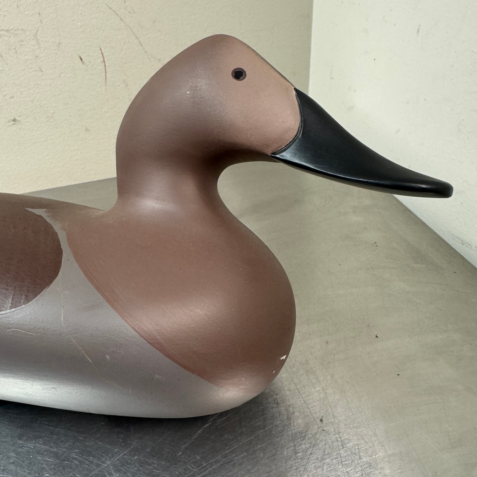 VTG Canvasback Duck Decoy PATRICK VINCENTI Havre De Grace, MD 2010 SIGNED