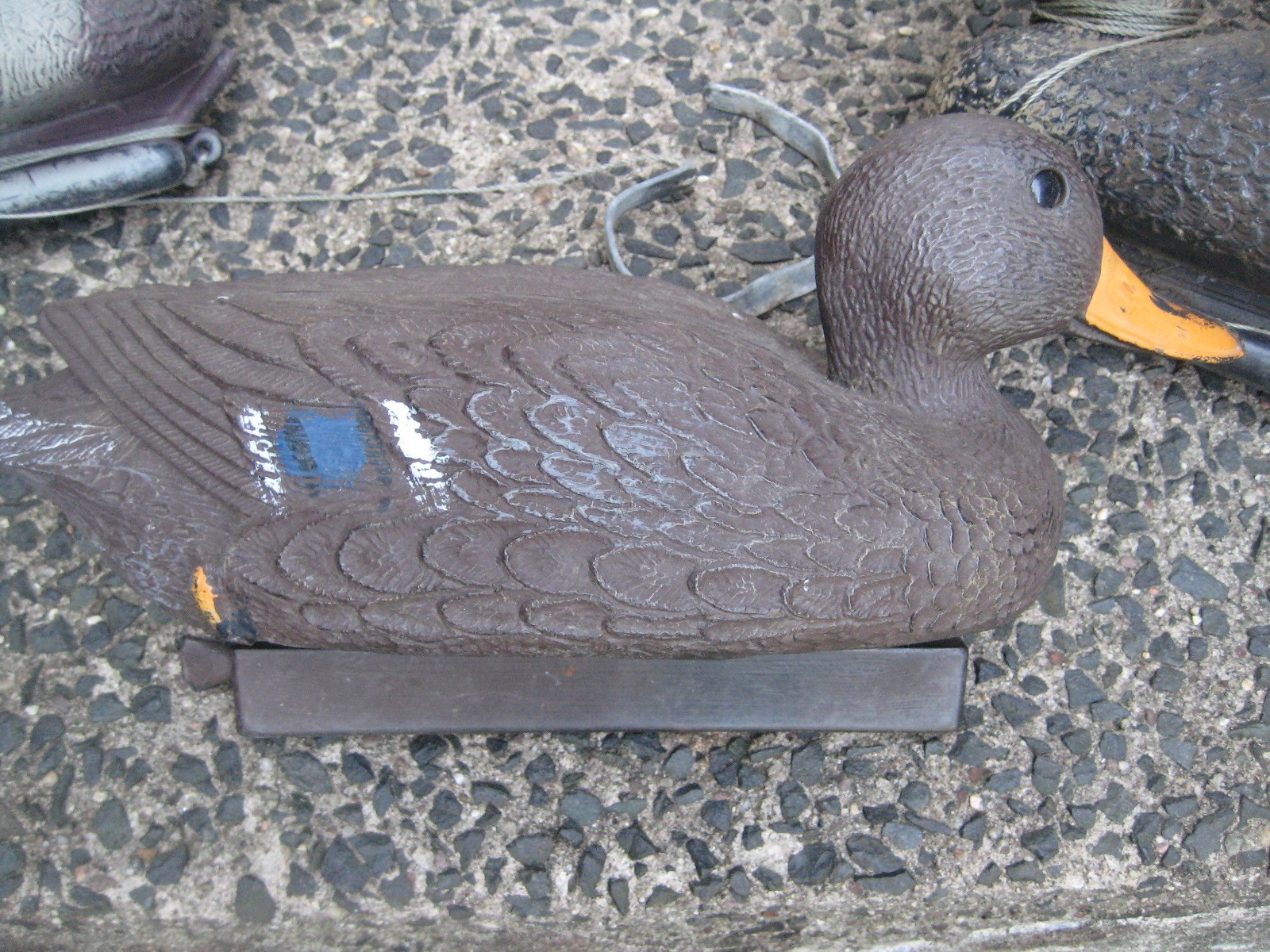 Lot of 3 floating decoy ducks plastic multi color used Sport Plast Flambeau