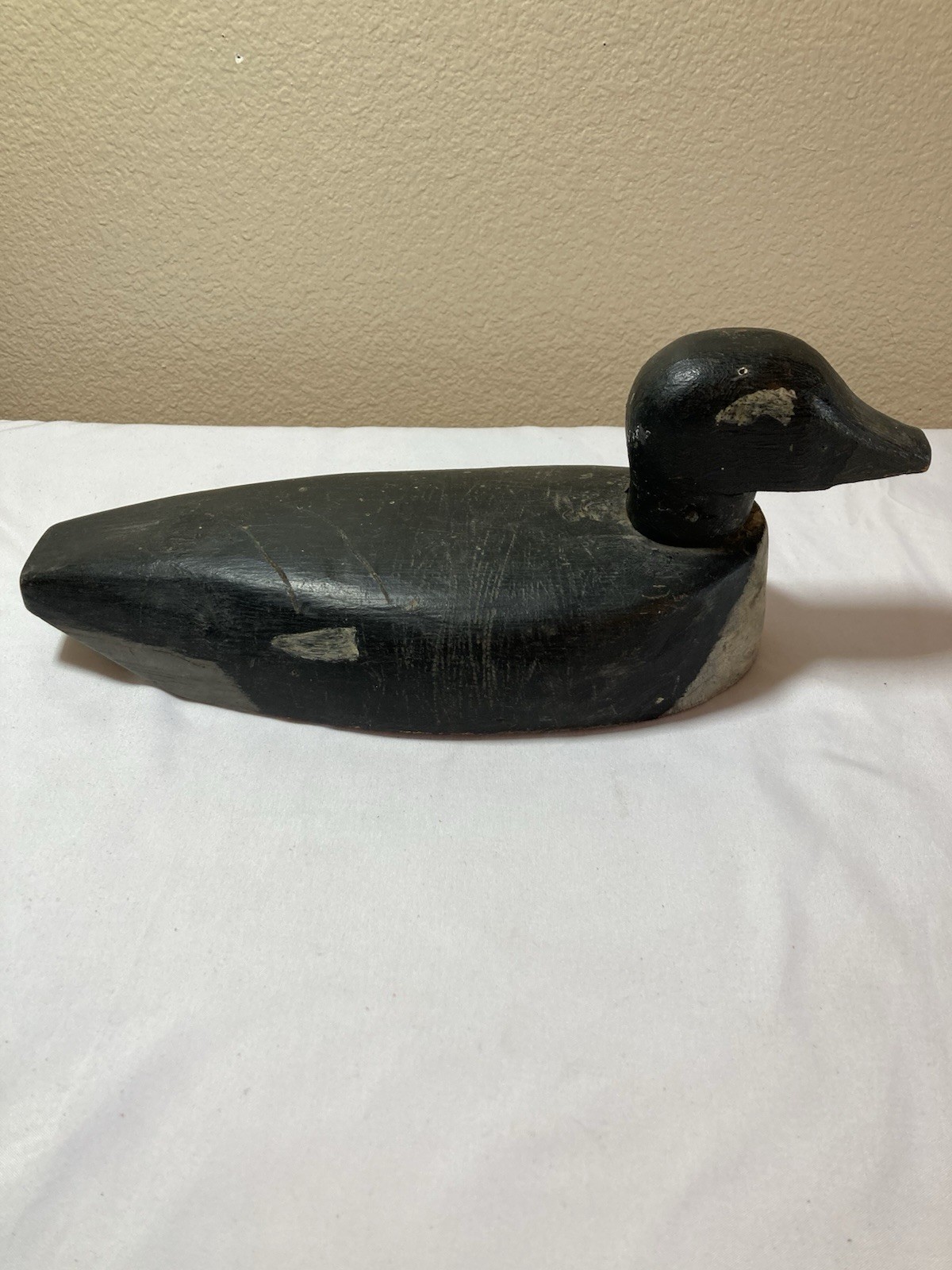 Vintage Wood Duck Decoy Old Antique Primitive Mancave Decor Rustic Hand Made