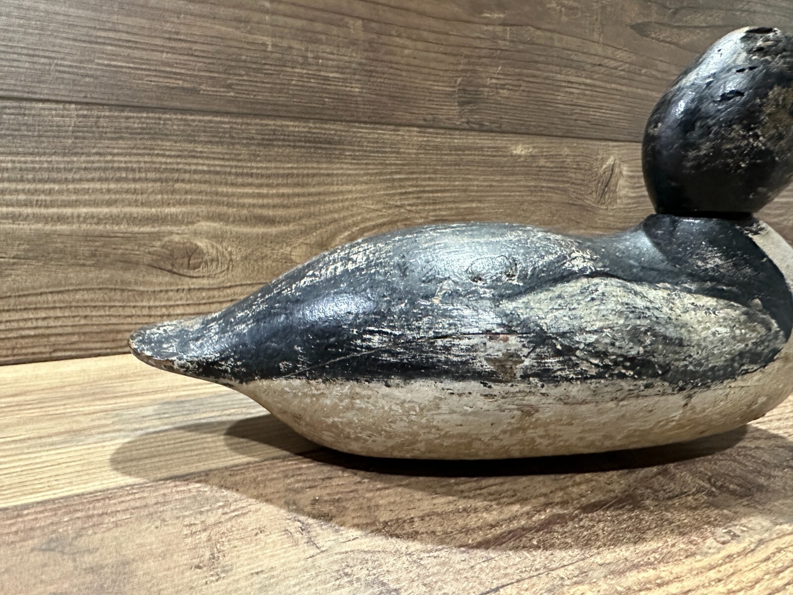 Antique Vintage Wood Duck Decoy **MASON** Goldeneye? Bufflehead? **Tac Eye**