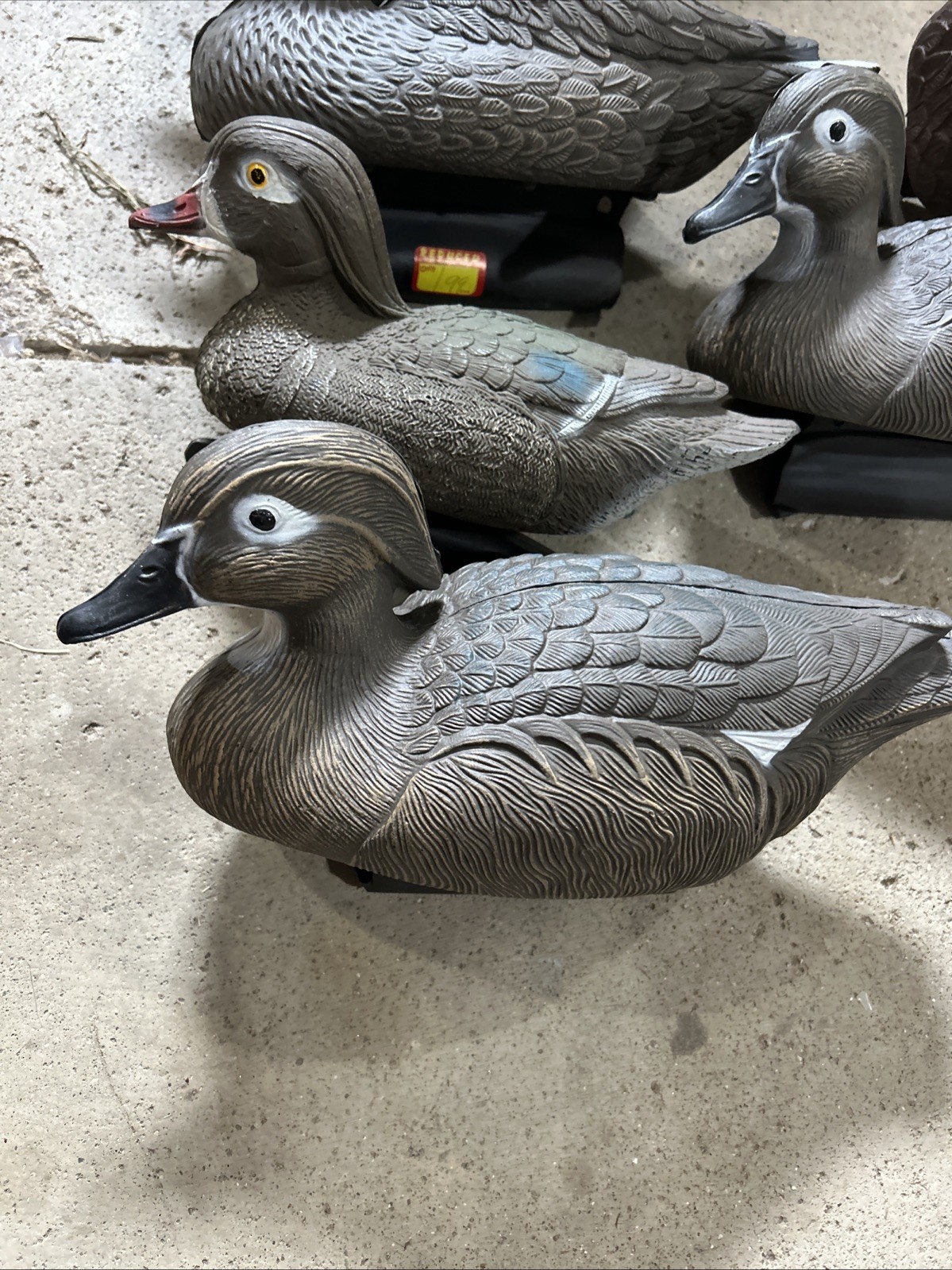 Flambeau Plastic Duck Decoys Hollow Body Mallards Make & Female Lot of 6 Vintage