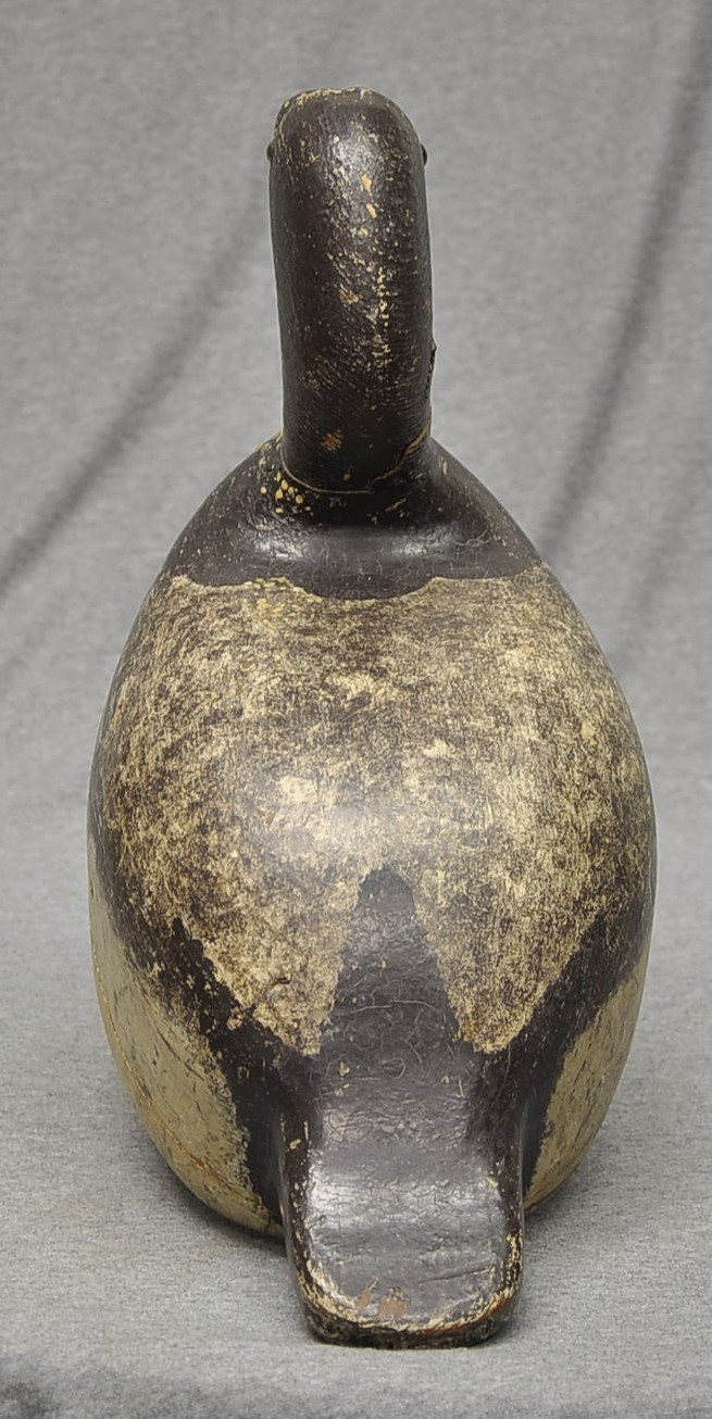 LEO “BUD” HARBOR MENASHA, WI. CANVASBACK HEN DUCK DECOY ORIGINAL PAINT HOLLOW