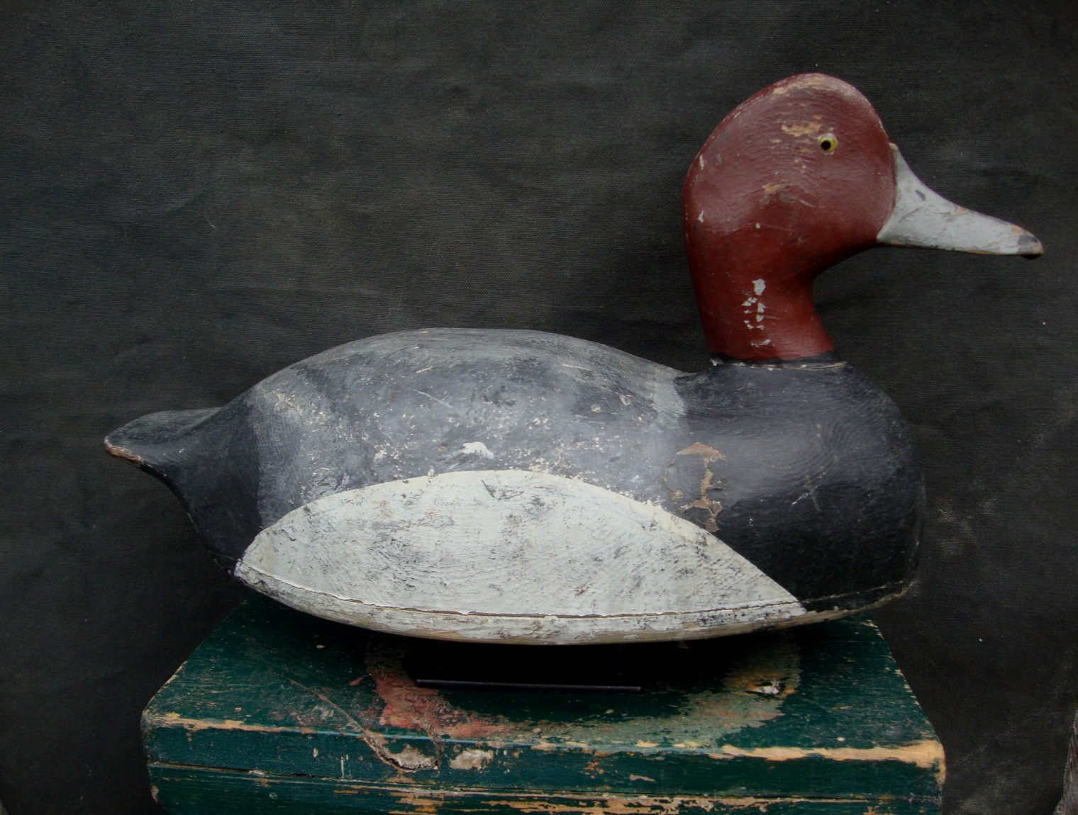 ANTIQUE REDHEAD PRIMITIVE HUNTING DECOY NEW YORK MICHIGAN OHIO OLD LURE NR