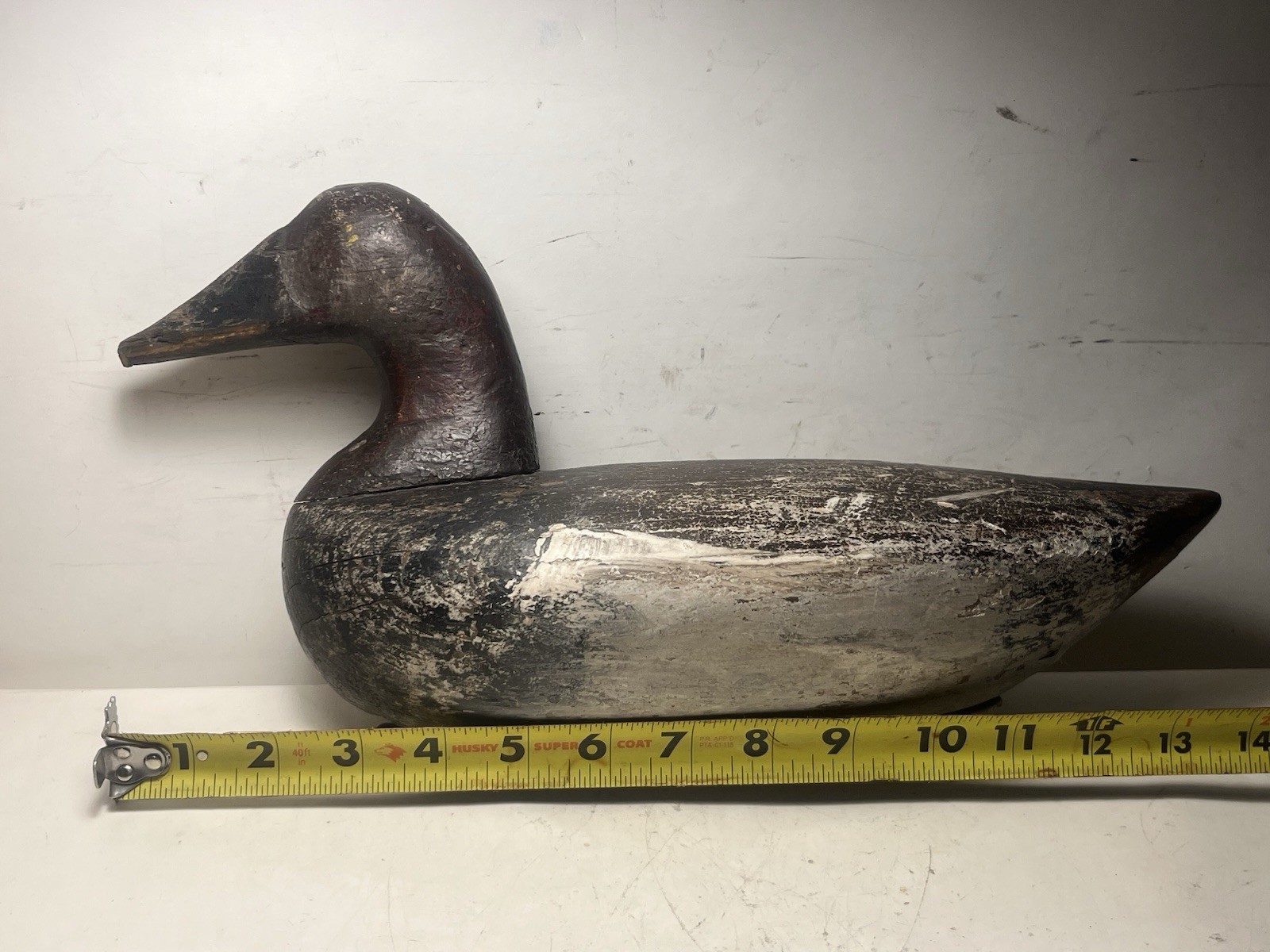 columbus lum fletcher canvasback drake duck decoy swan creek maryland