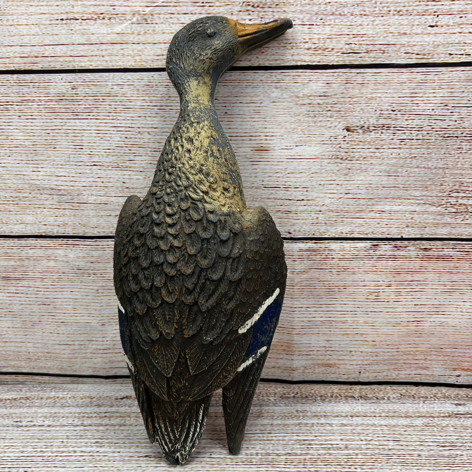 Carry-Lite Vintage Mallard Hen Duck Decoy Made in Italy 17 Inch Textured