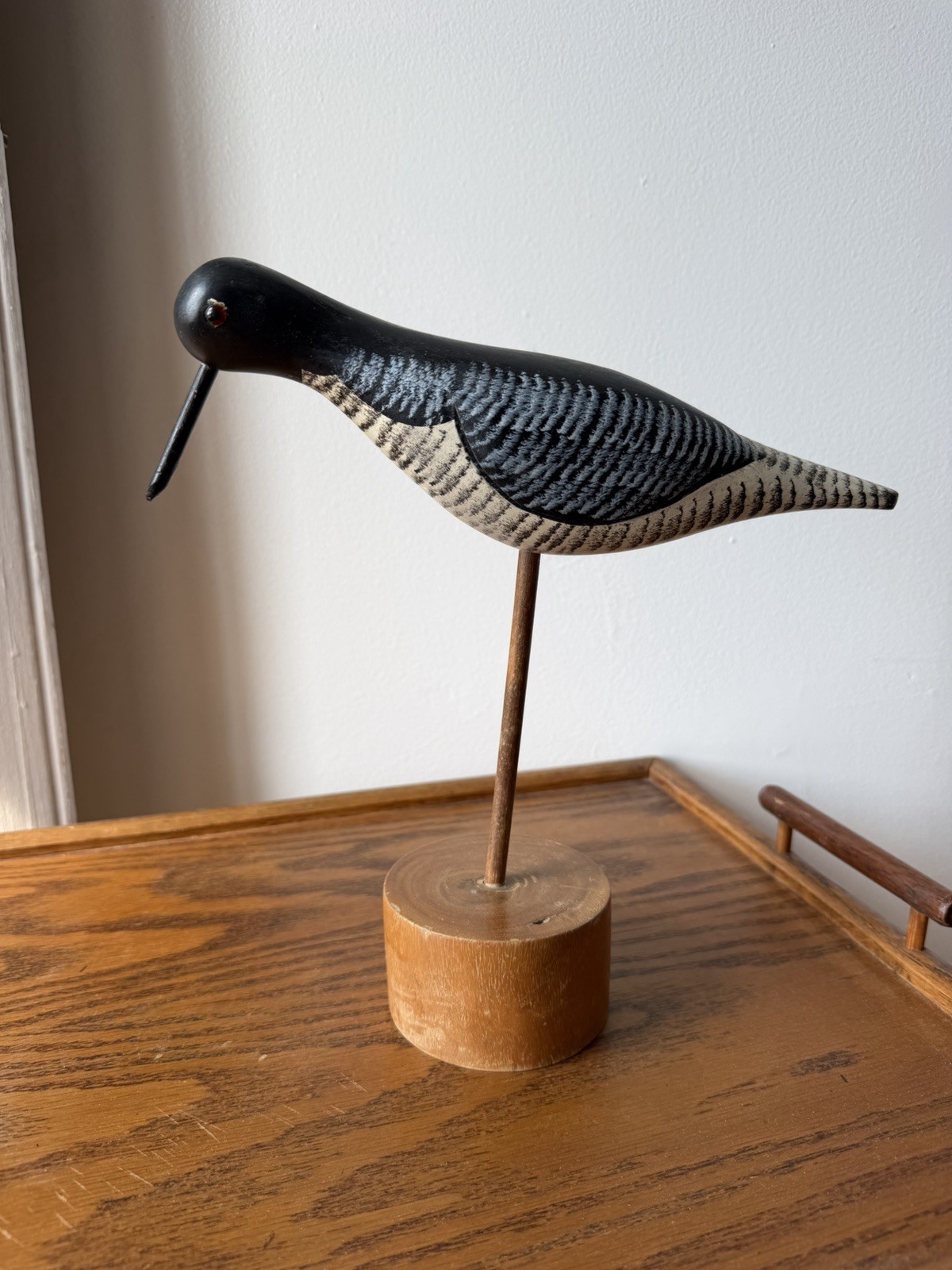 Vintage Wooden Shorebird Decoy