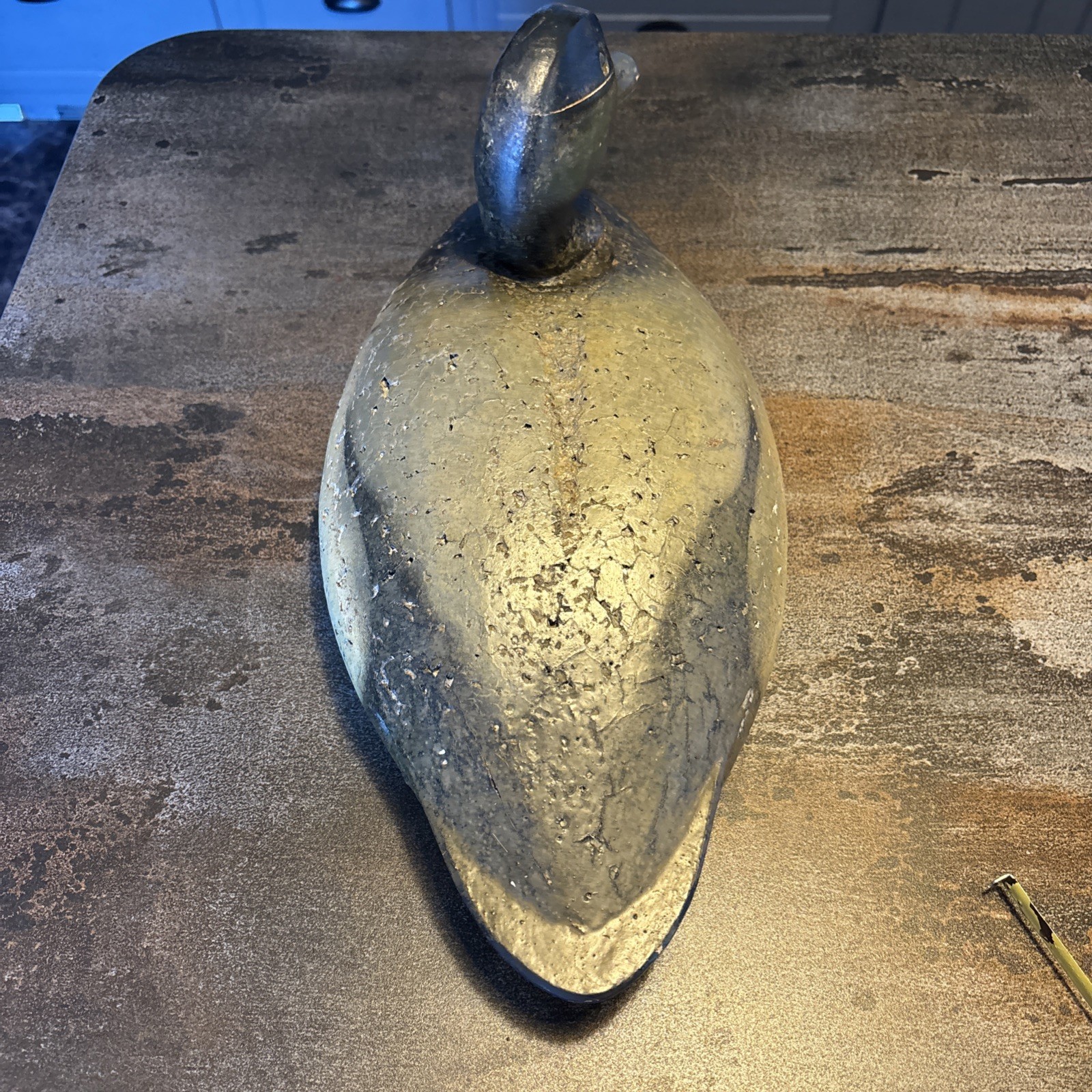 Vintage Original LL Bean Cork Body Duck Decoy Glass Eyes 16” long
