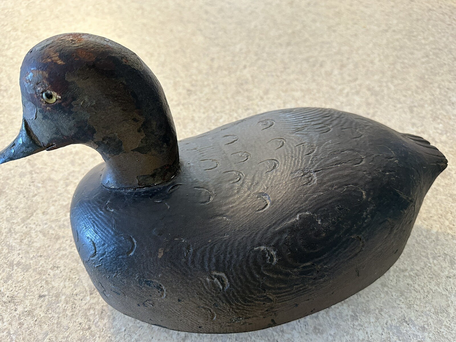 Vintage Wood Duck Decoy Antique Hand Carved Unsigned Unbranded