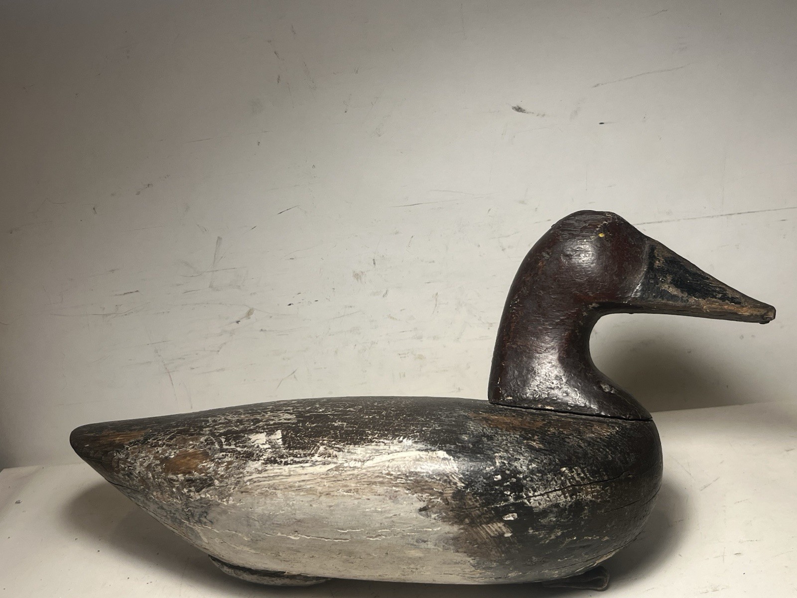 columbus lum fletcher canvasback drake duck decoy swan creek maryland
