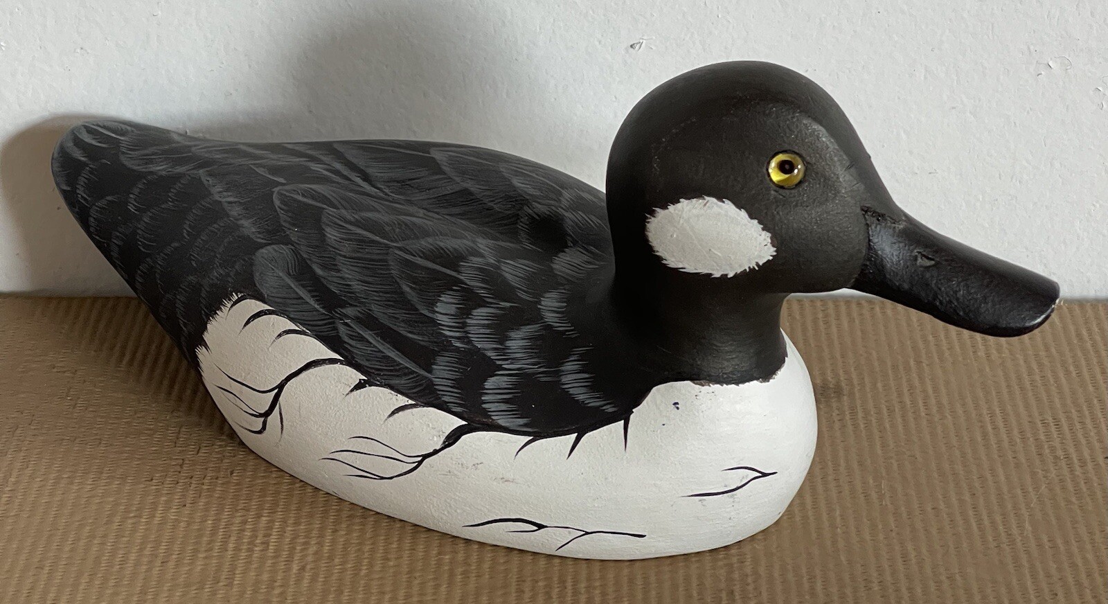 Migrations Boston Hand Crafted Goldeneye Drake Wooden Signed Peter Codd 1991