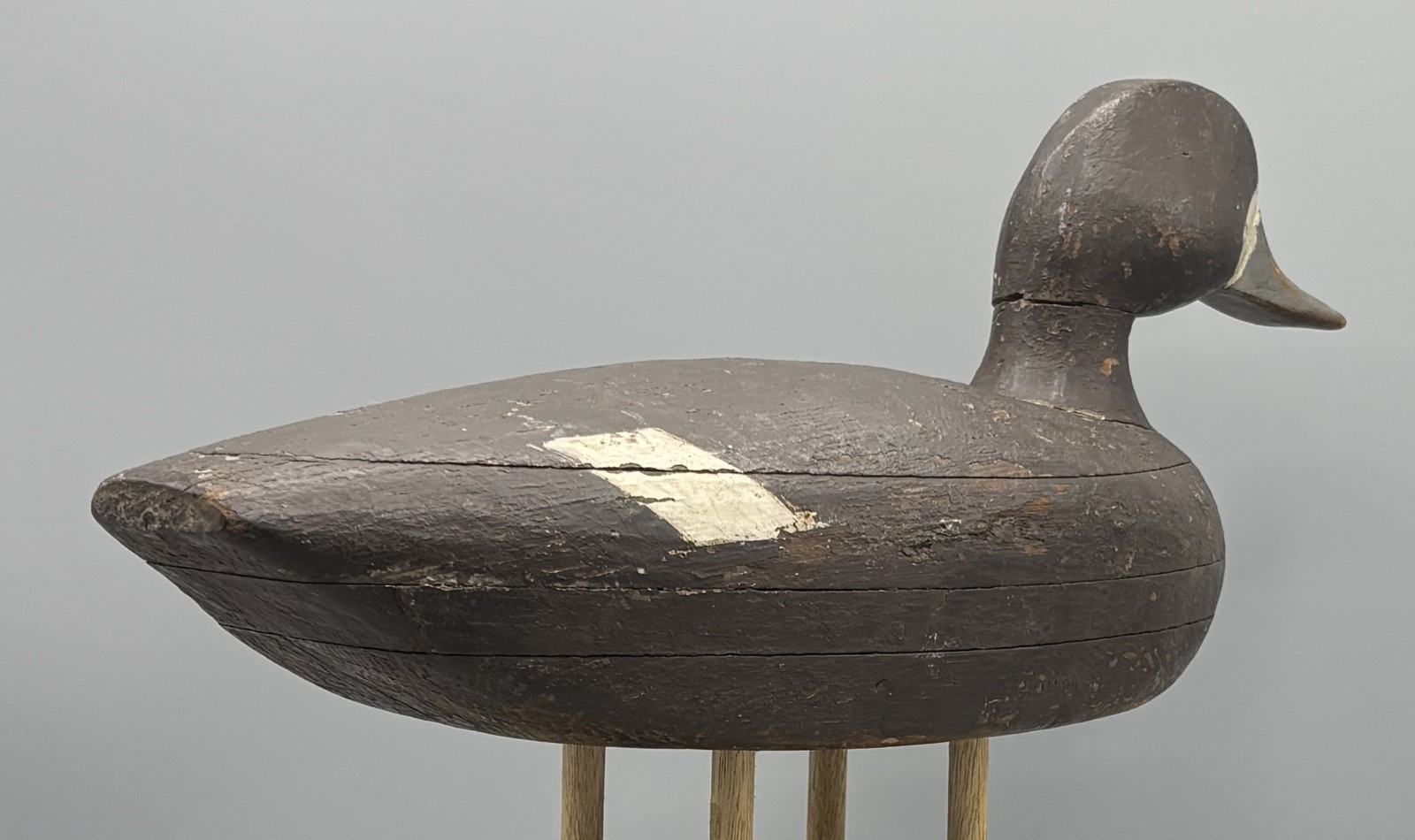 **ORIGINAL PAINT*** ANTIQUE DUCK DECOY SWIMMING POSTURE BLUEBILL HEN