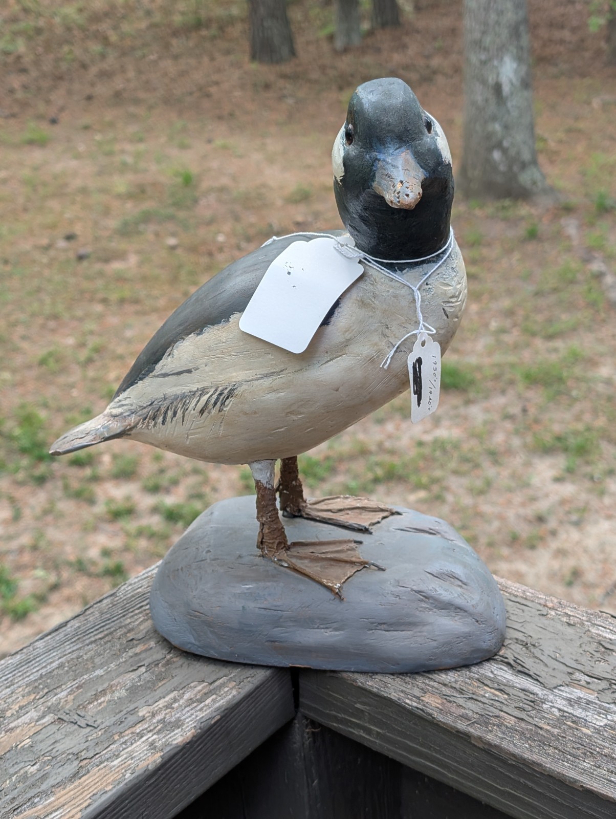 VINTAGE CARVED WOODEN HUNTING DUCK DECOY FOR SALE #143 BUFFLEHEAD WEST BRANCH