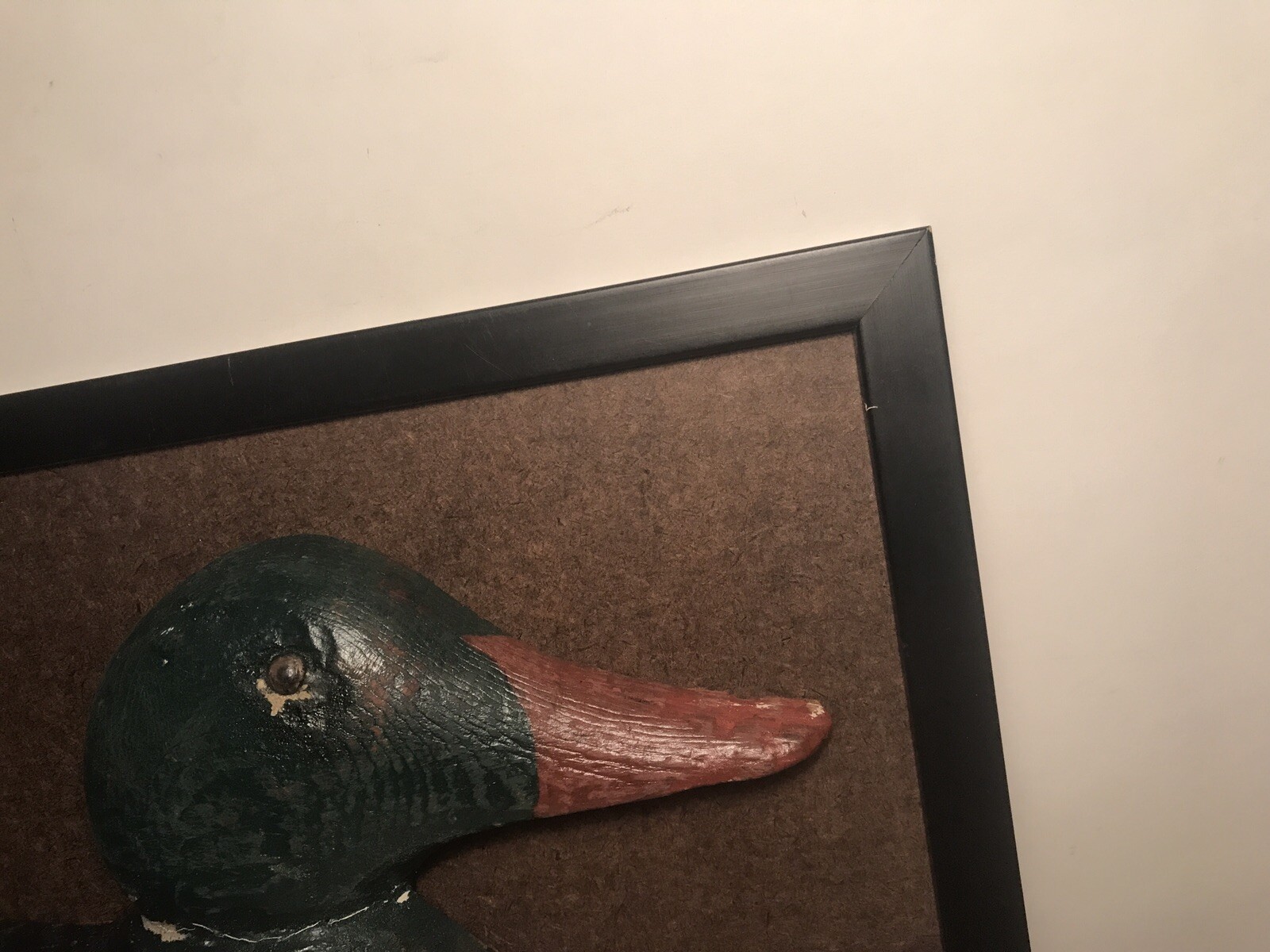 mason merganser drake plaque sign wall hanging duck decoy vintage