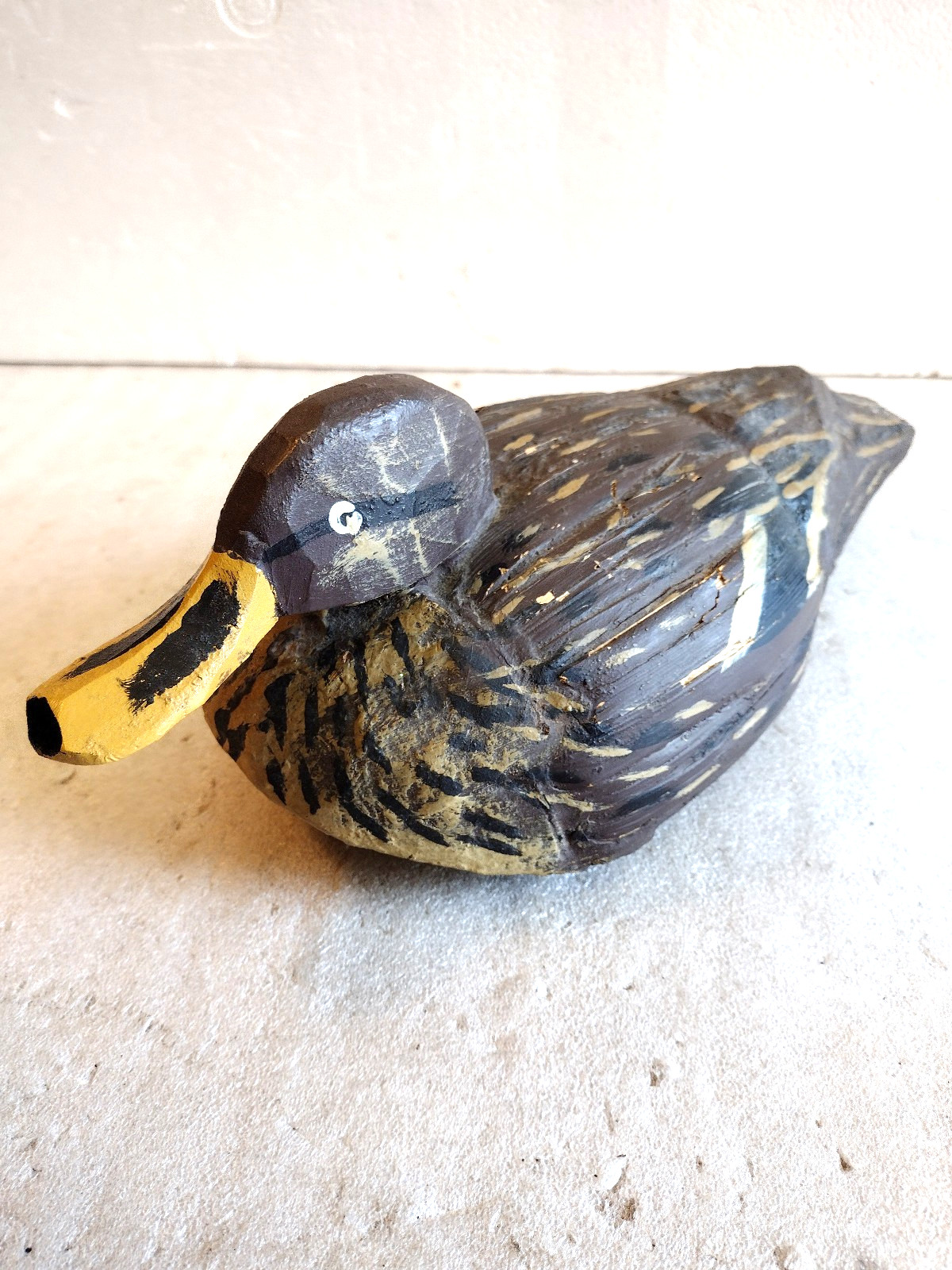 Vintage Duck Decoy Hand Painted Made in Italy 14″ Lightweight Cabin Man Cave