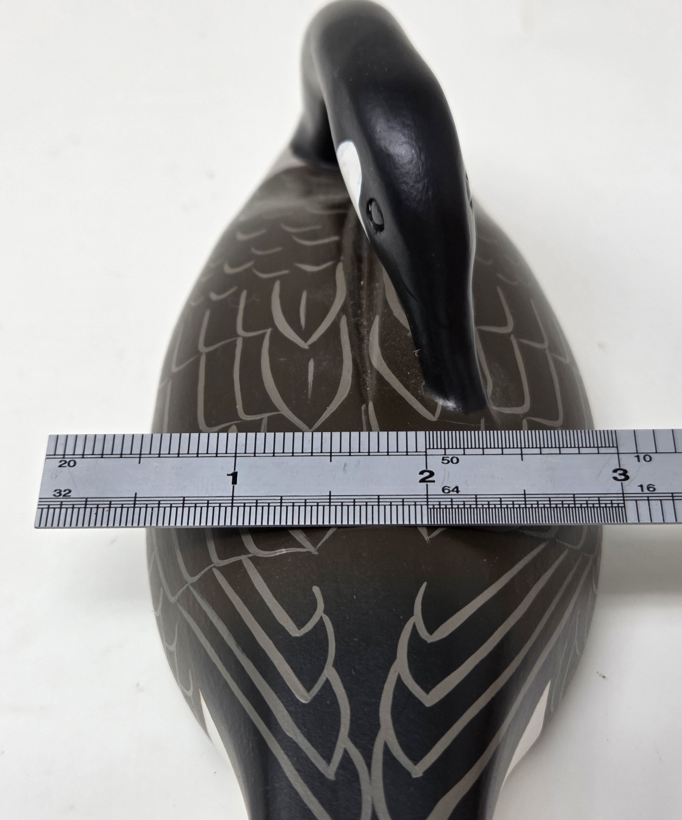 Hand-Carved 6.5″ Canada Goose Decoy – Signed Bill Coleman – Worton MD – Folk Art
