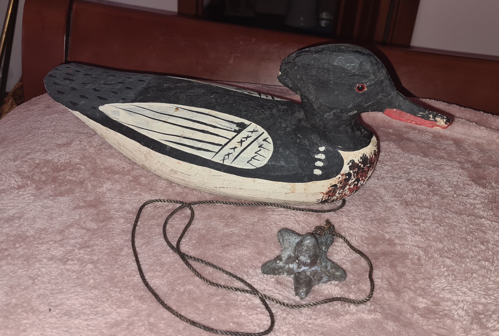 JIMMY BOWDEN Wooden Duck Decoy CHINCOTEAGUE in Excellent shape