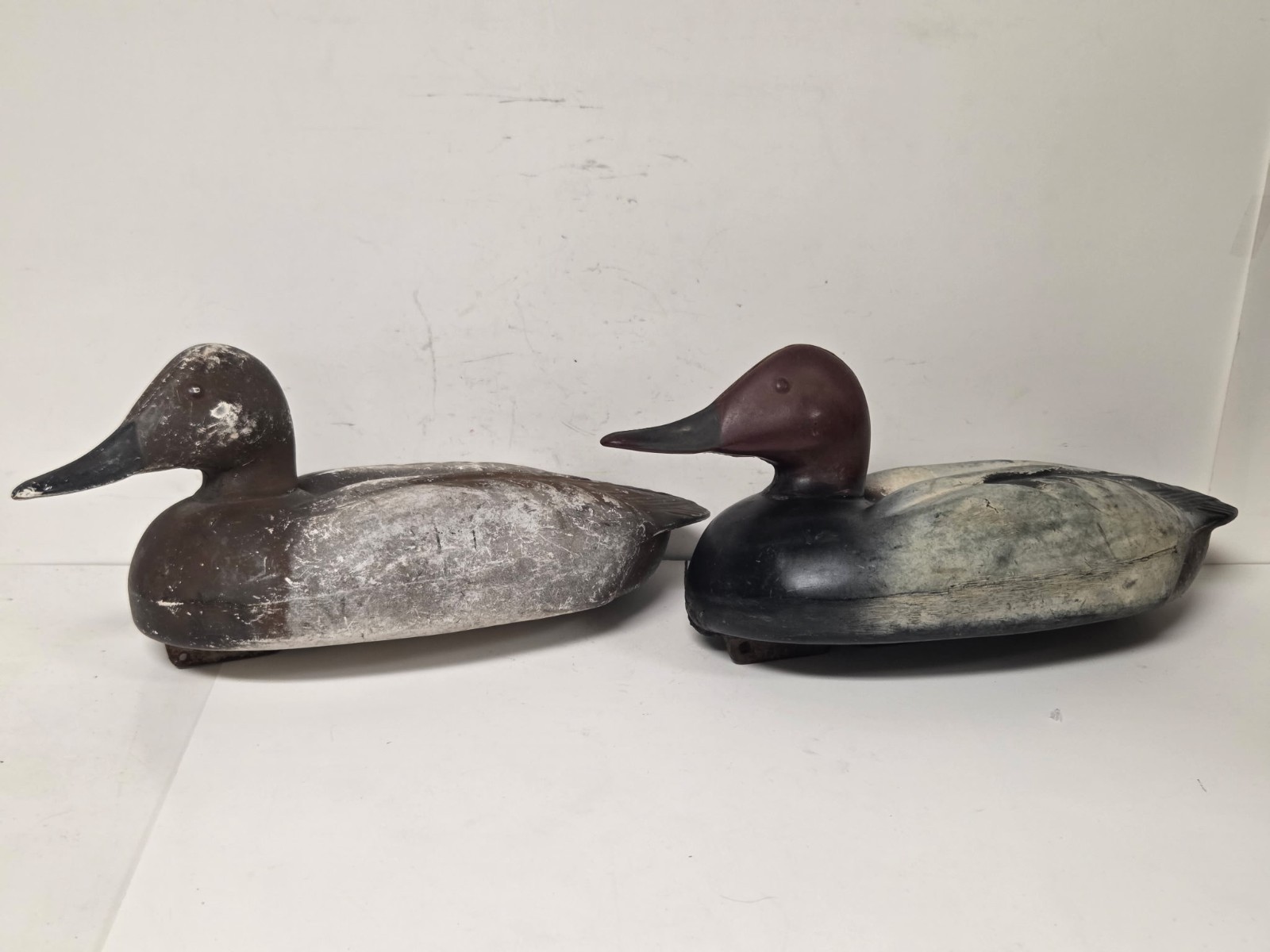 Vintage 15″ Herters Plastic Canvasback Duck Decoy Lot