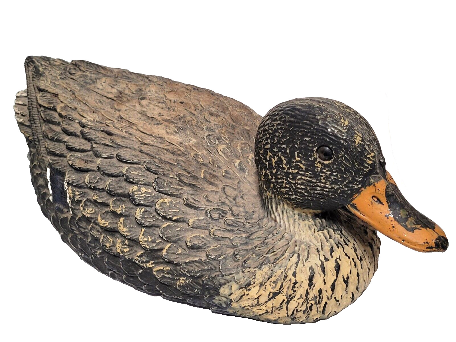 Vintage Garcia Plastic Common Mallard Duck Decoy, Made in Italy