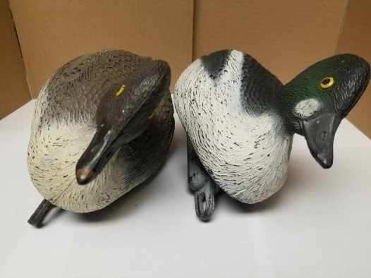 Vintage 14″ Carrylite Plastic GoldenEye Duck Decoy Lot