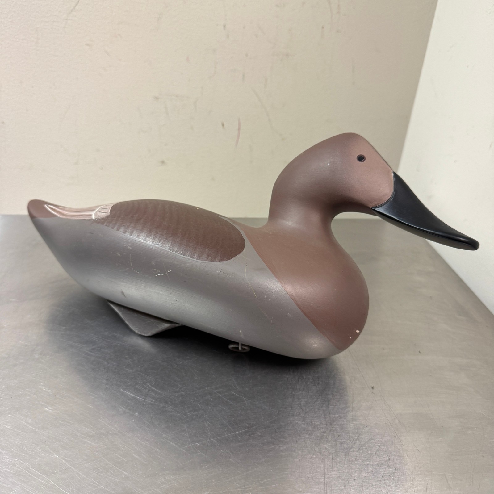 VTG Canvasback Duck Decoy PATRICK VINCENTI Havre De Grace, MD 2010 SIGNED