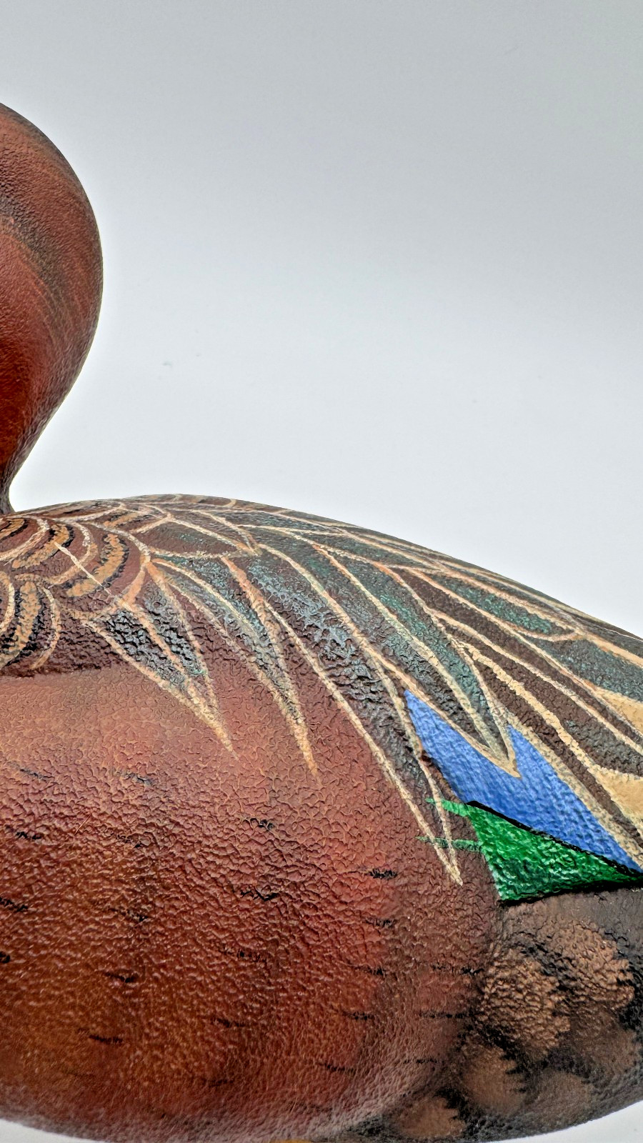 California Waterfowl Decoy of the Year Green-Winged Cinnamon Teal Duck