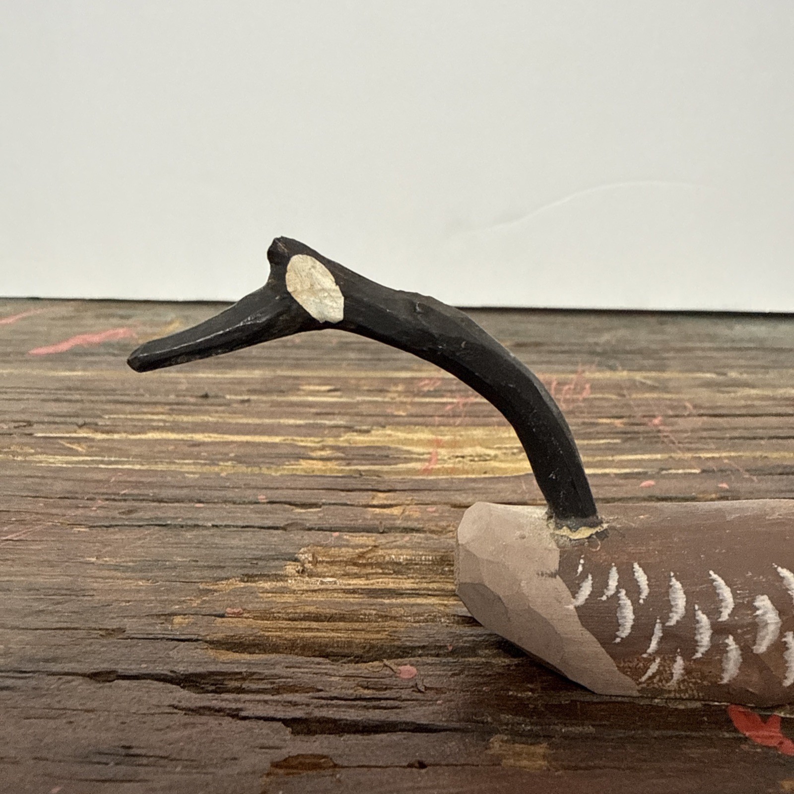 Vintage 1992 Richard Glick Kenester, MD Miniature Root Head Canada Goose Decoy