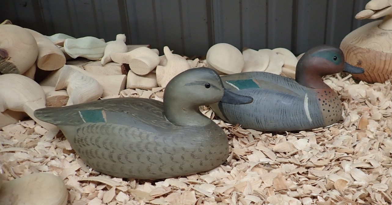 Bob Biddle (1937-2025) Media Pennsylvania Green Wing Teal Decoys