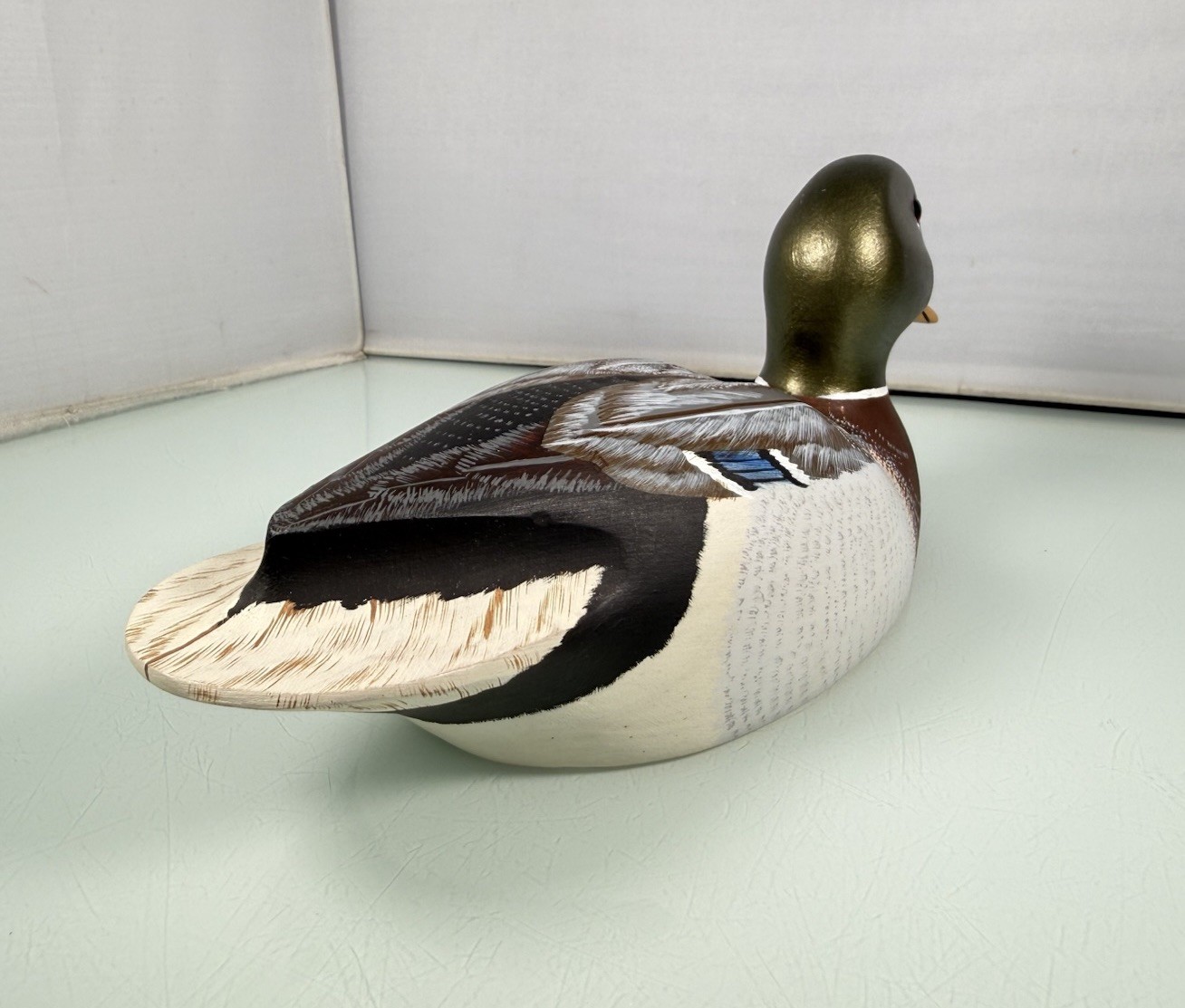 Vintage 1982 Hutch Decoy LTD Maryland Mallard Drake Ringneck Duck Decoy – Signed