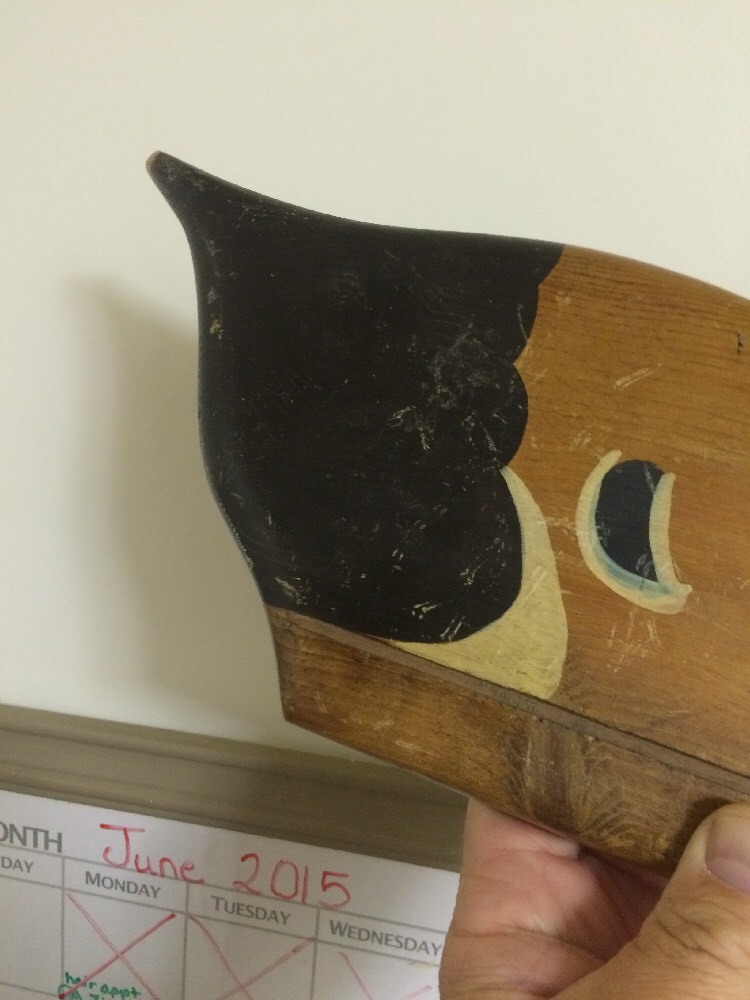 1983 Signed Ron Fisher Mallard Drake Wood Duck Hanging Wall Fixture Iowa IA