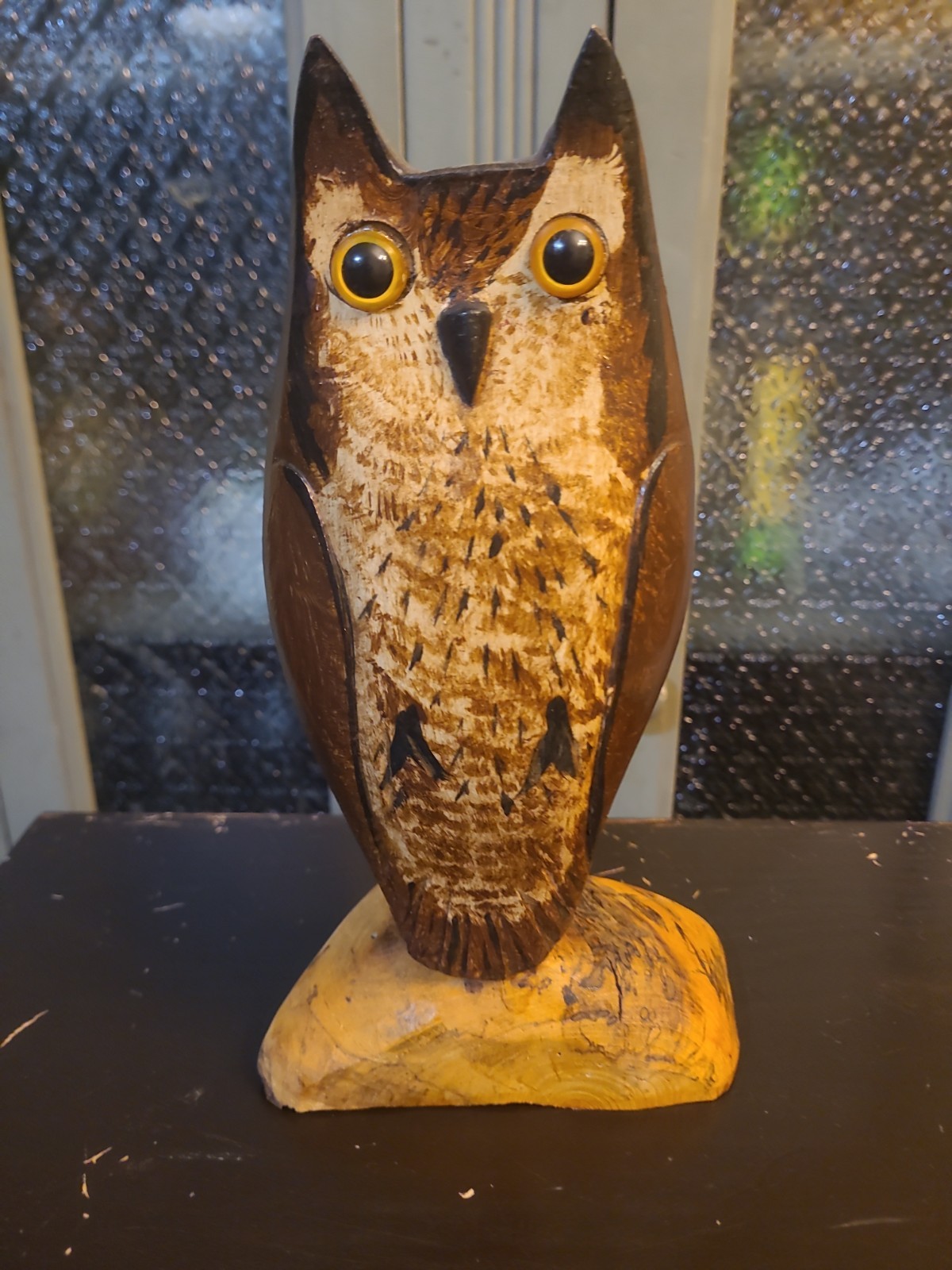 Screech-Owl Decoy #14 Handcarved & Painted By JIM SLACK Illinois River