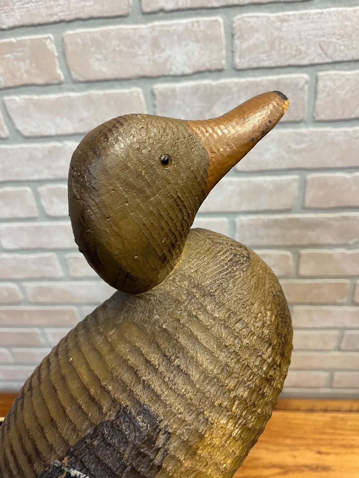 Vintage Original 1940s PADCO Smooth Supreme Mallard Wood Duck Decoy Pascagoula