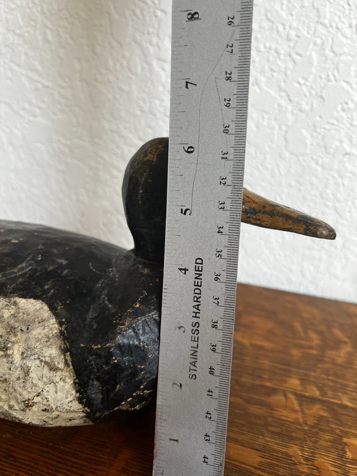 Antique Hand Carved Wood Duck Hunting Decoy Primitive Folk Art Gunning