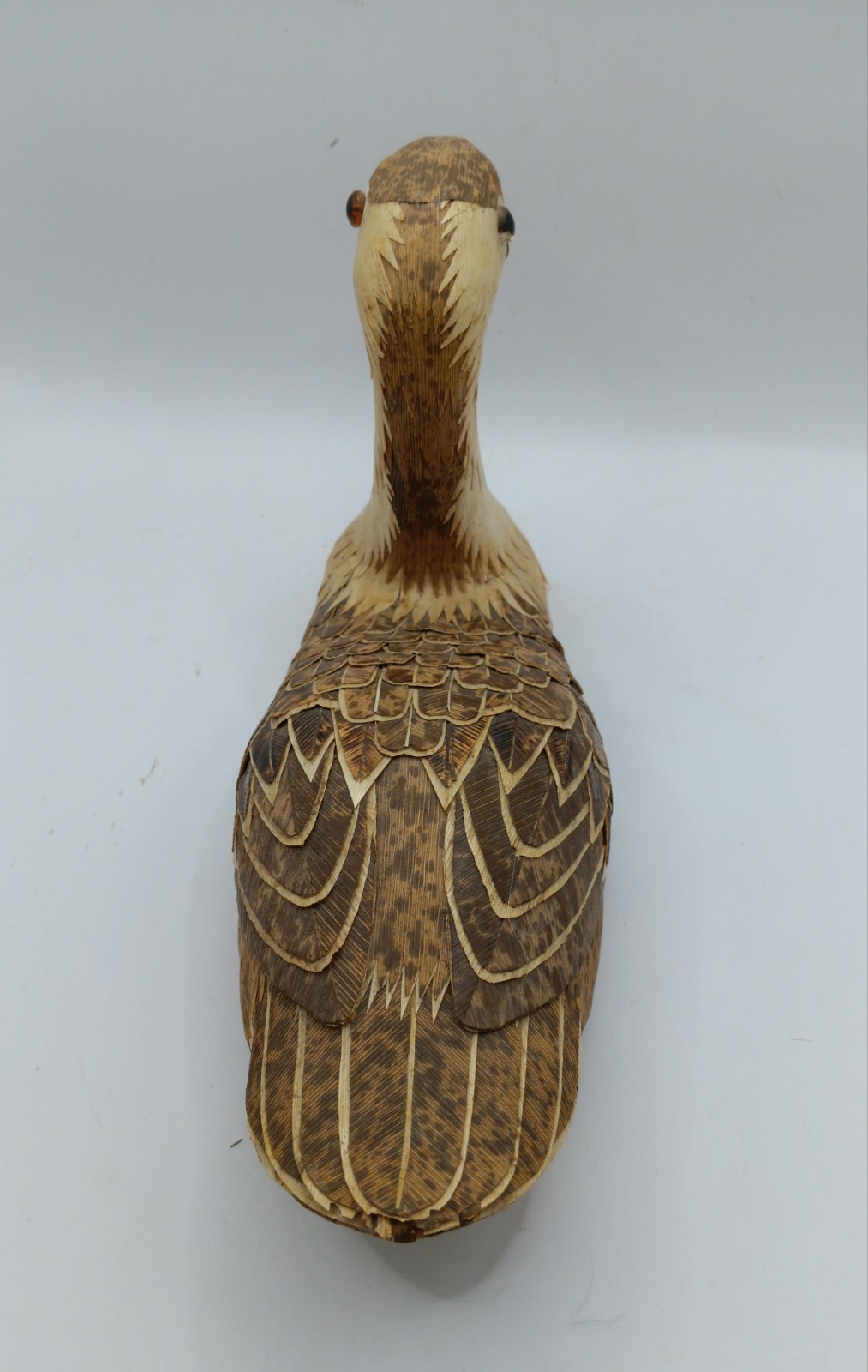Vintage Cornhusk and Wood Duck Decoy Peoples Republic of China
