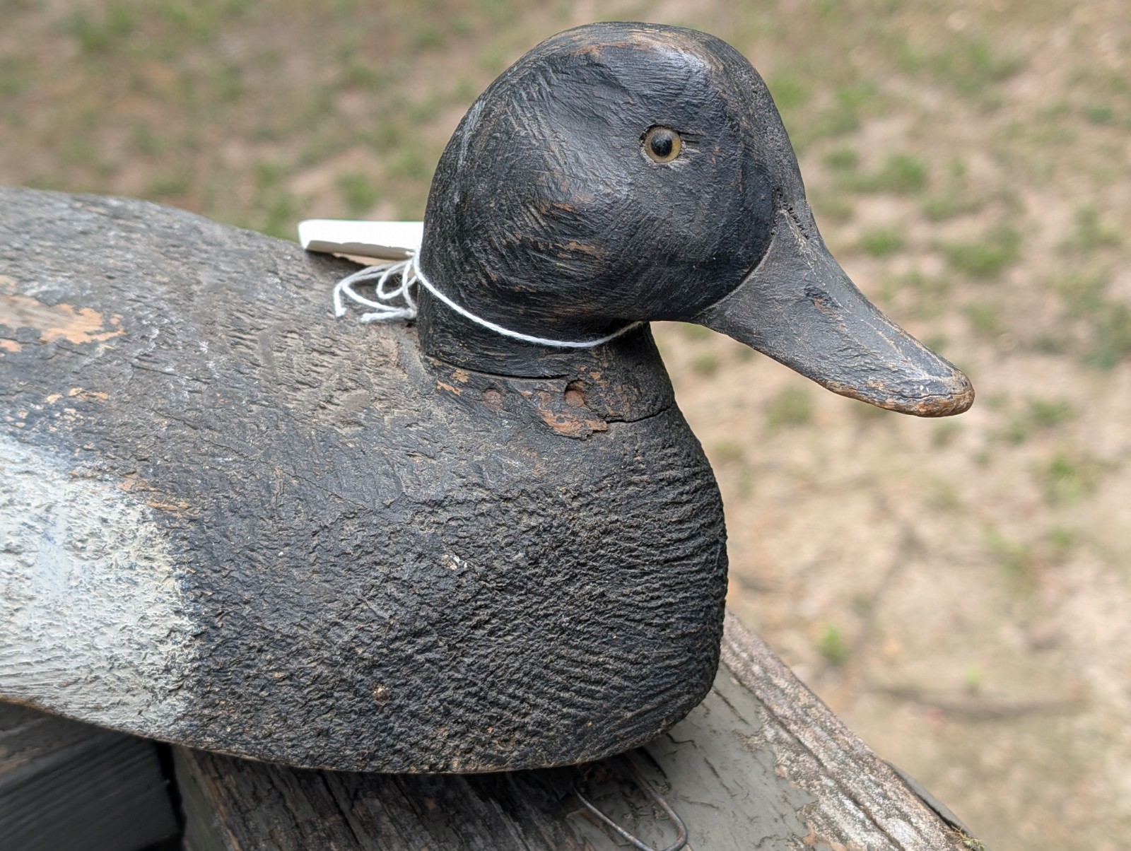 VINTAGE CARVED WOODEN HUNTING DUCK DECOY FOR SALE 206 Frank Schmidt Mt. Clemens