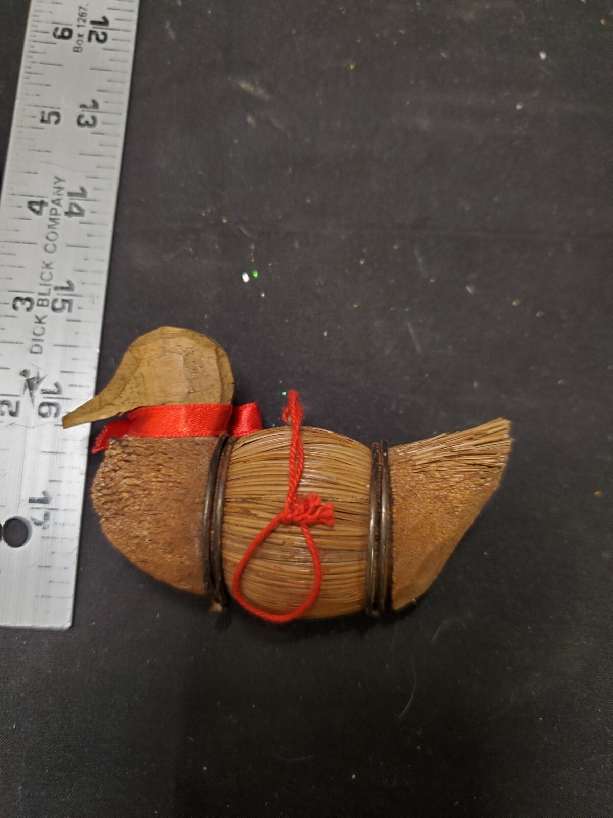 Pine Needle Wood Basketry Duck Philippines Hanging Ornament
