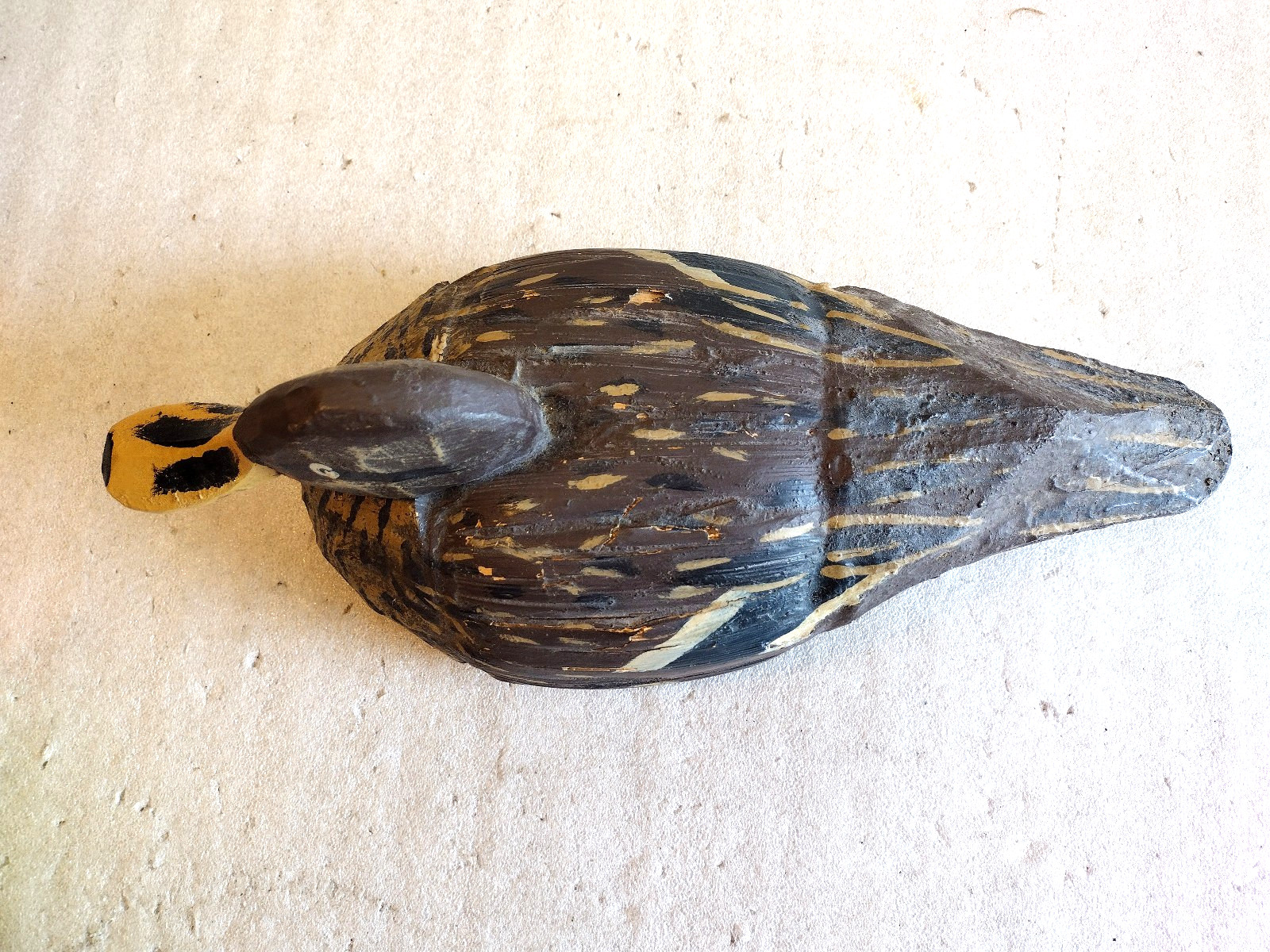 Vintage Duck Decoy Hand Painted Made in Italy 14″ Lightweight Cabin Man Cave