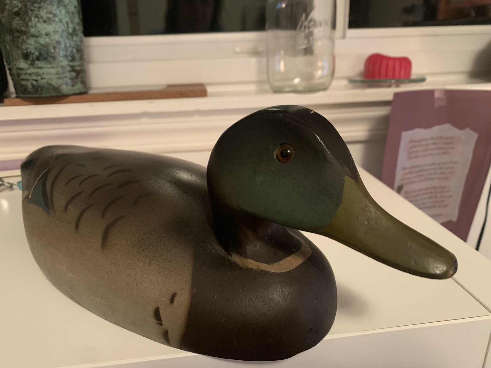 Antique Vintage Collectible Male Mallard Duck Decoy Collectible