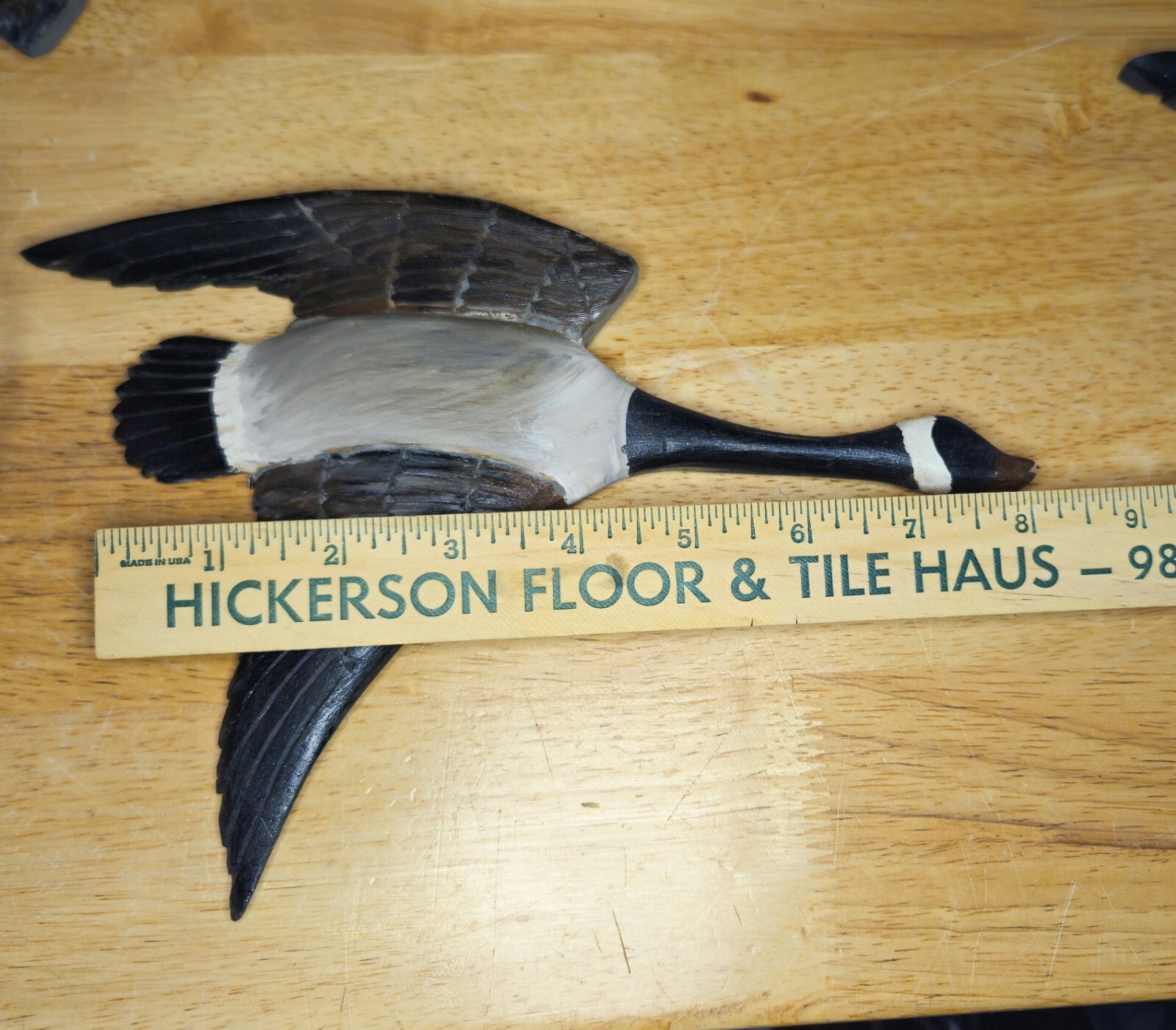 VINTAGE Goose DECOY PLAQUE 4pcs Folk Art Plaque