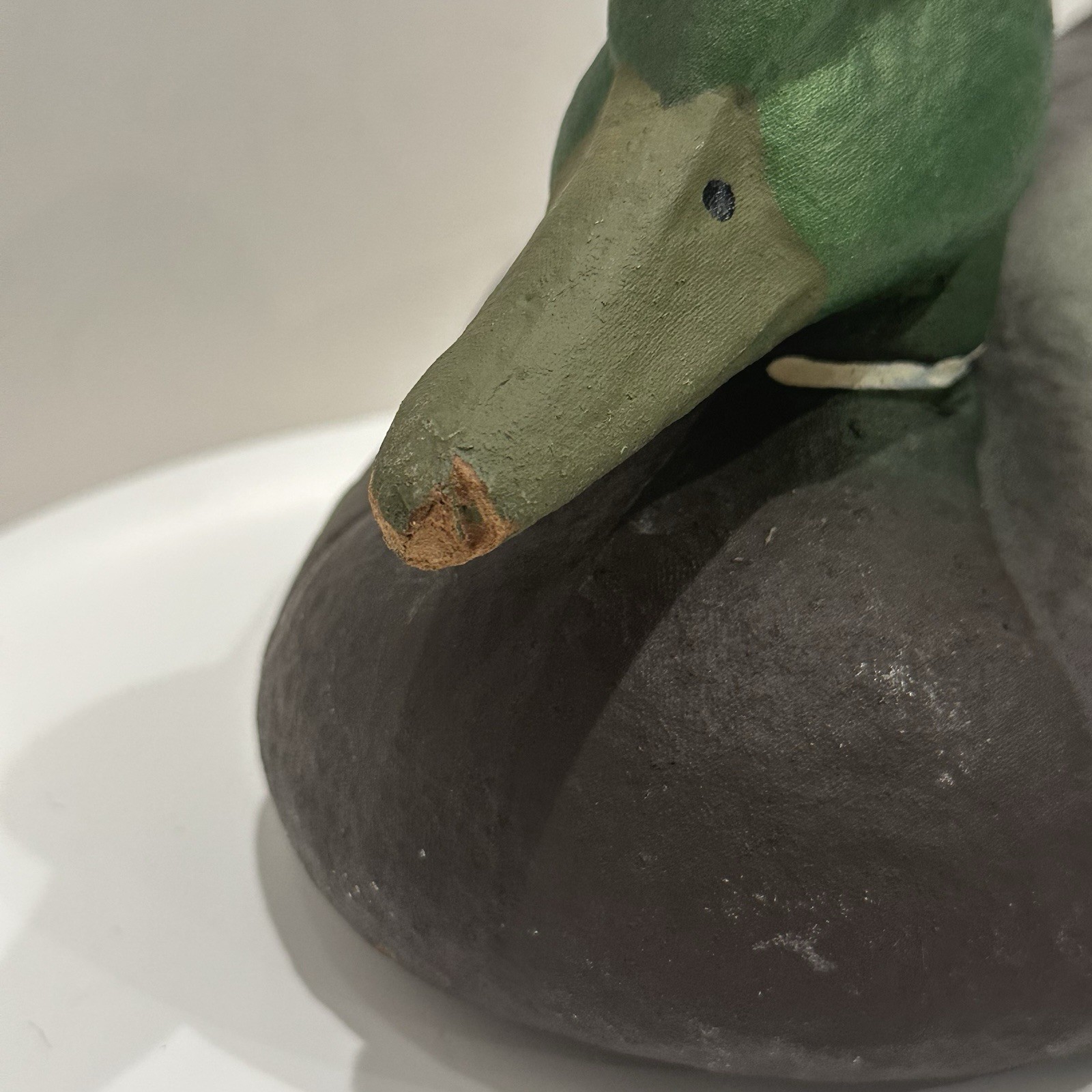 Vtg. Carry-Lite Duck Decoy Mallard Male Paper Mache Hunting Lodge Decor 1939-69
