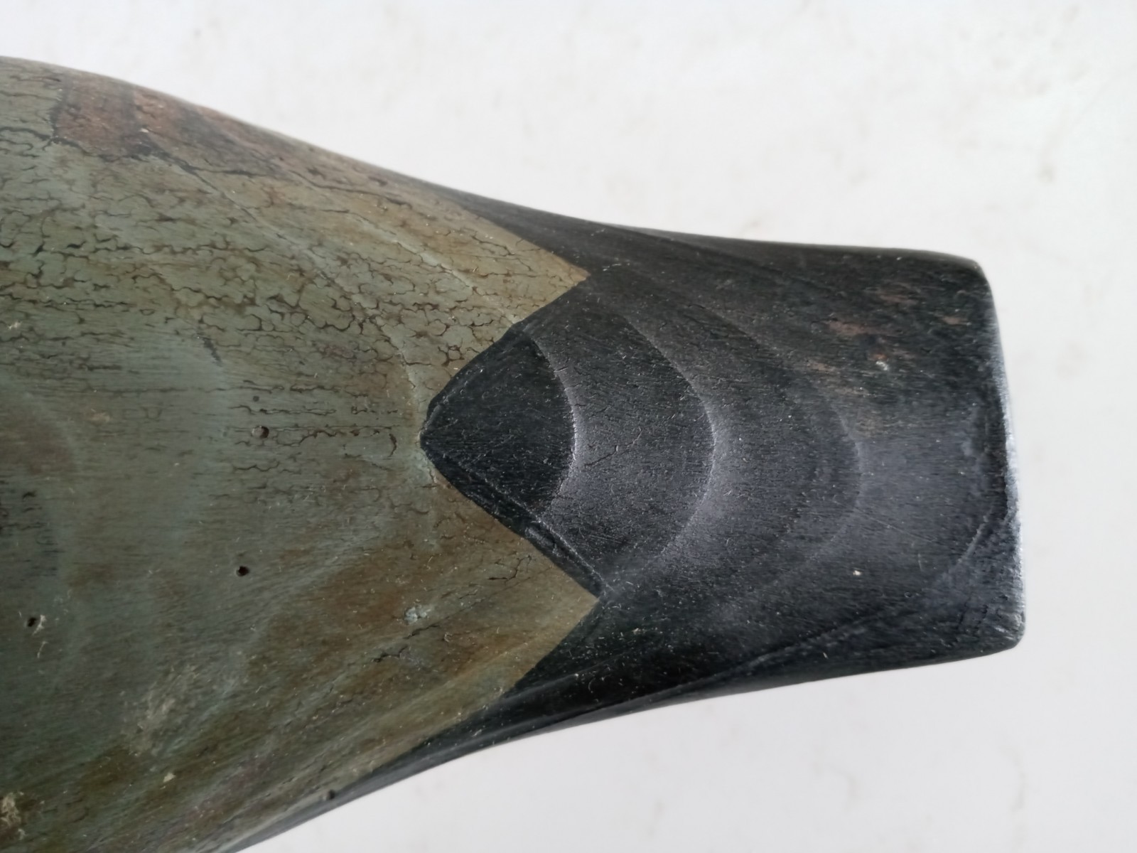 Canadian Goose Wood Decoy Signed White 13x6x5.5″