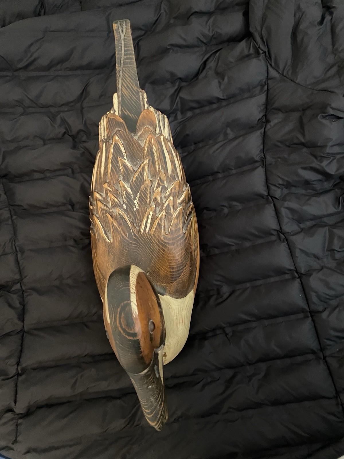 Leo Koppy 1981, Pintail Duck Decoy, Perfect condition, 16.5 x 5.25 inches.Signed