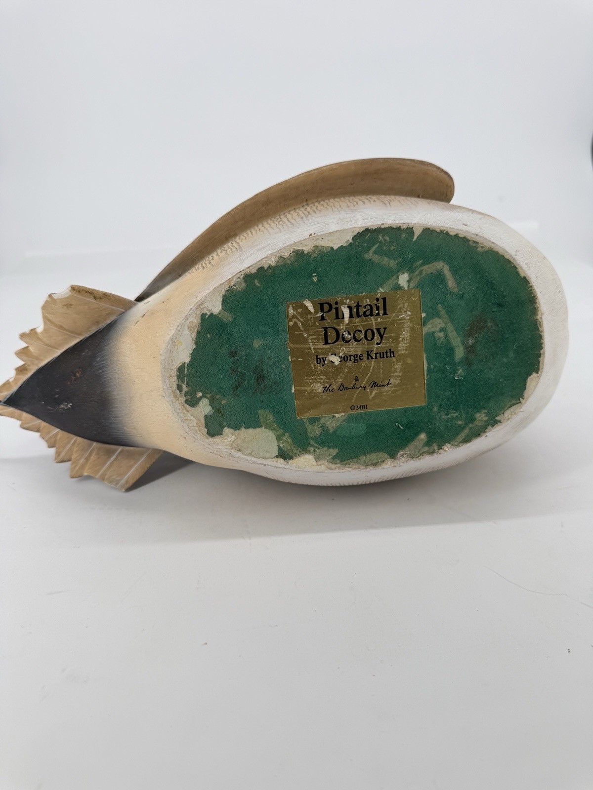 Danbury Mint Pintail Duck Decoy by George Kruth