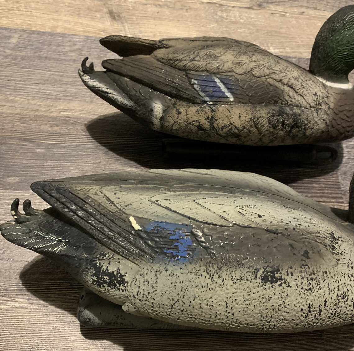 VTG Carrylite Sports Plastic Decoy Ducks Drake + Hen Made in Italy Free SH