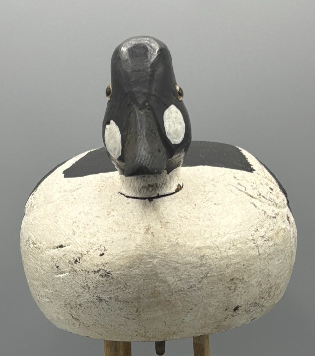 **VERDUN, QUEBEC**GOLDENEYE DRAKE VINTAGE DUCK DECOY *GLASS EYES**RAISED WINGS**