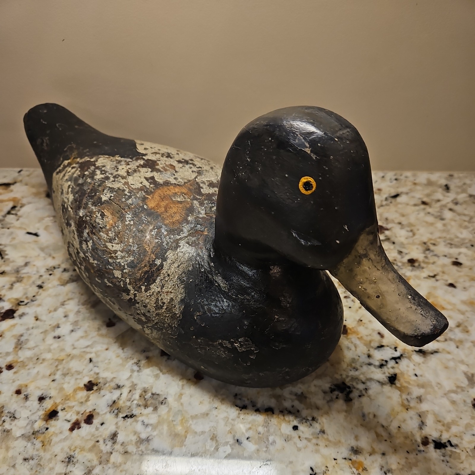 Vintage BLUE BILL Duck Decoy, solid wood, Retired Working decoy, Maryland