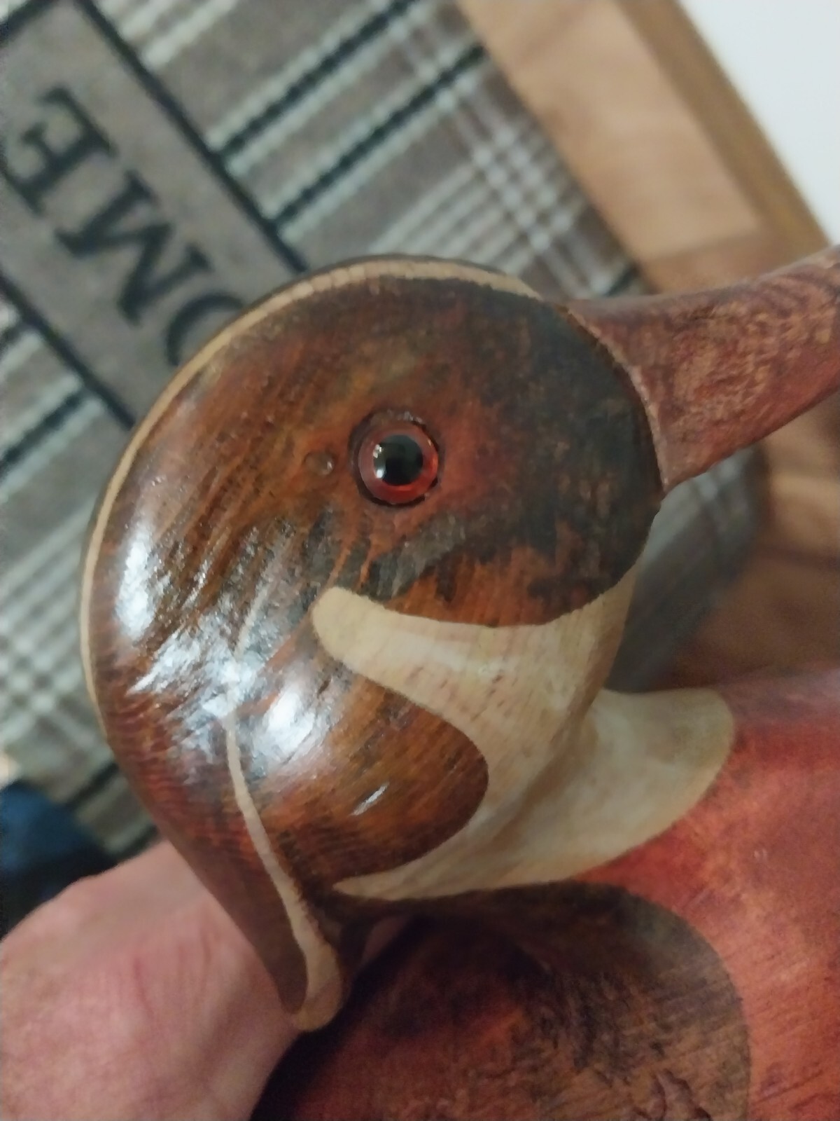 Vintage R.d Lewis Wood Duck Craving 7-6-1979 Super Nice Pre owned 13x8x6 G.eyes