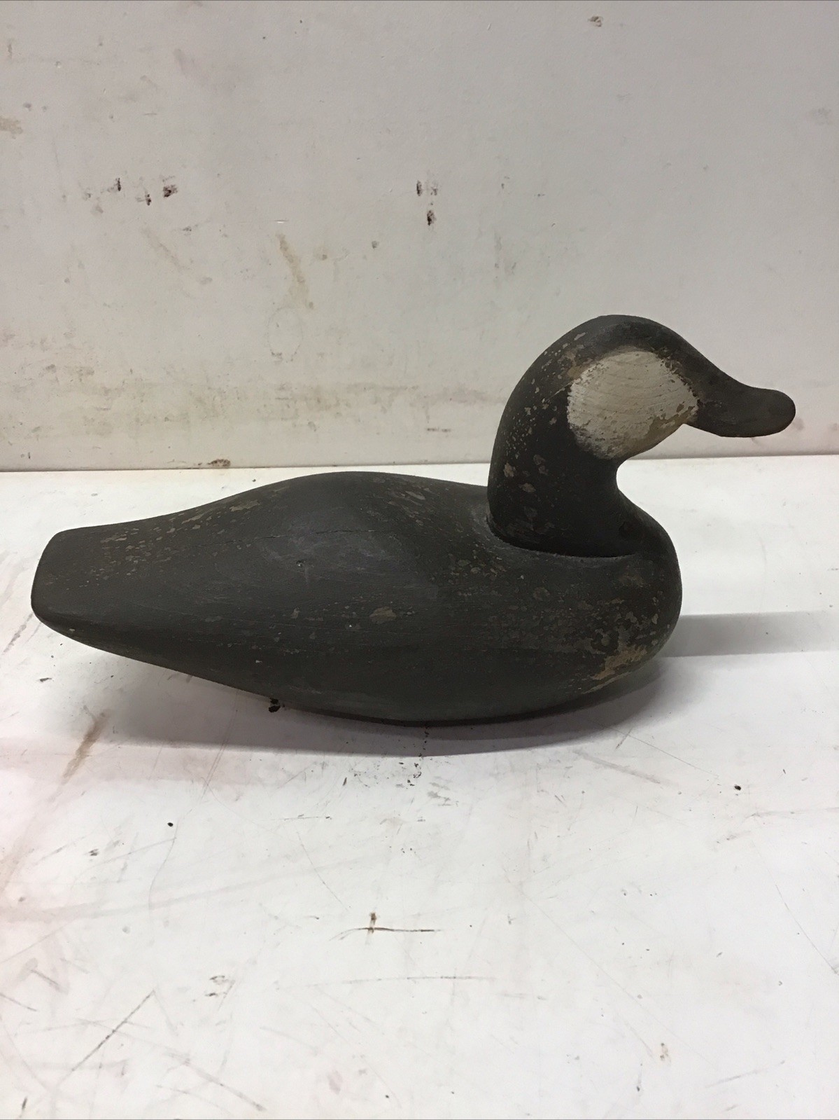 Antique Wood Ruddy Duck Decoy Curtis Wayne Waterfield “CWW” 4.25” x 9.75” x 5”